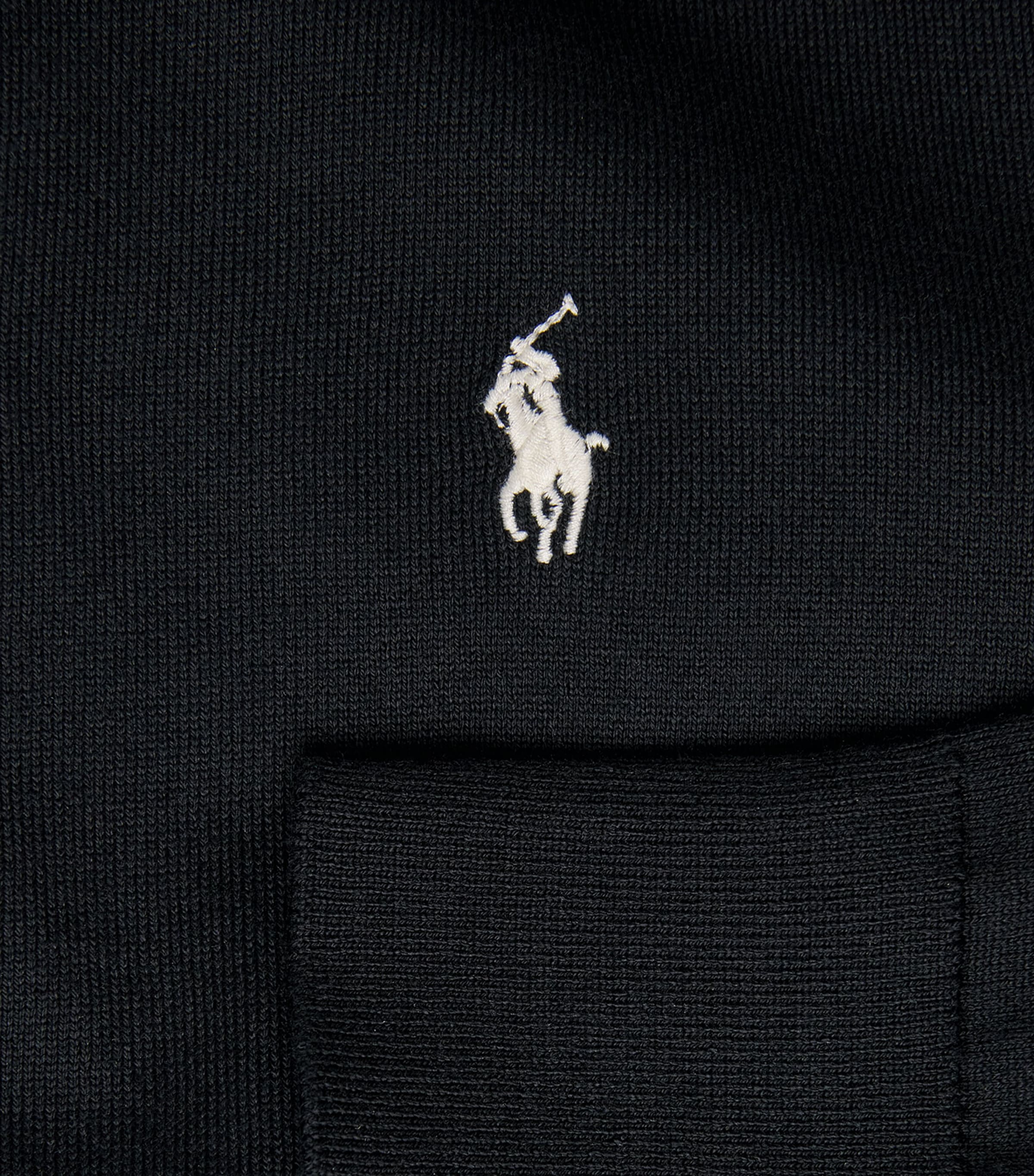 Polo Ralph Lauren Womens Cotton Ribbed Cardigan Polo Black Image 6