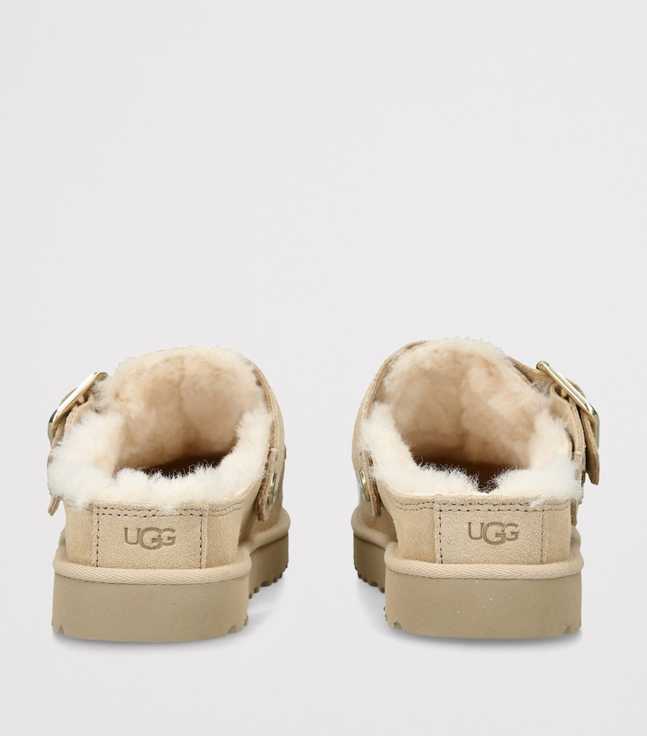 UGG Suede Goldenstar Evelina Clogs Beige Image 4