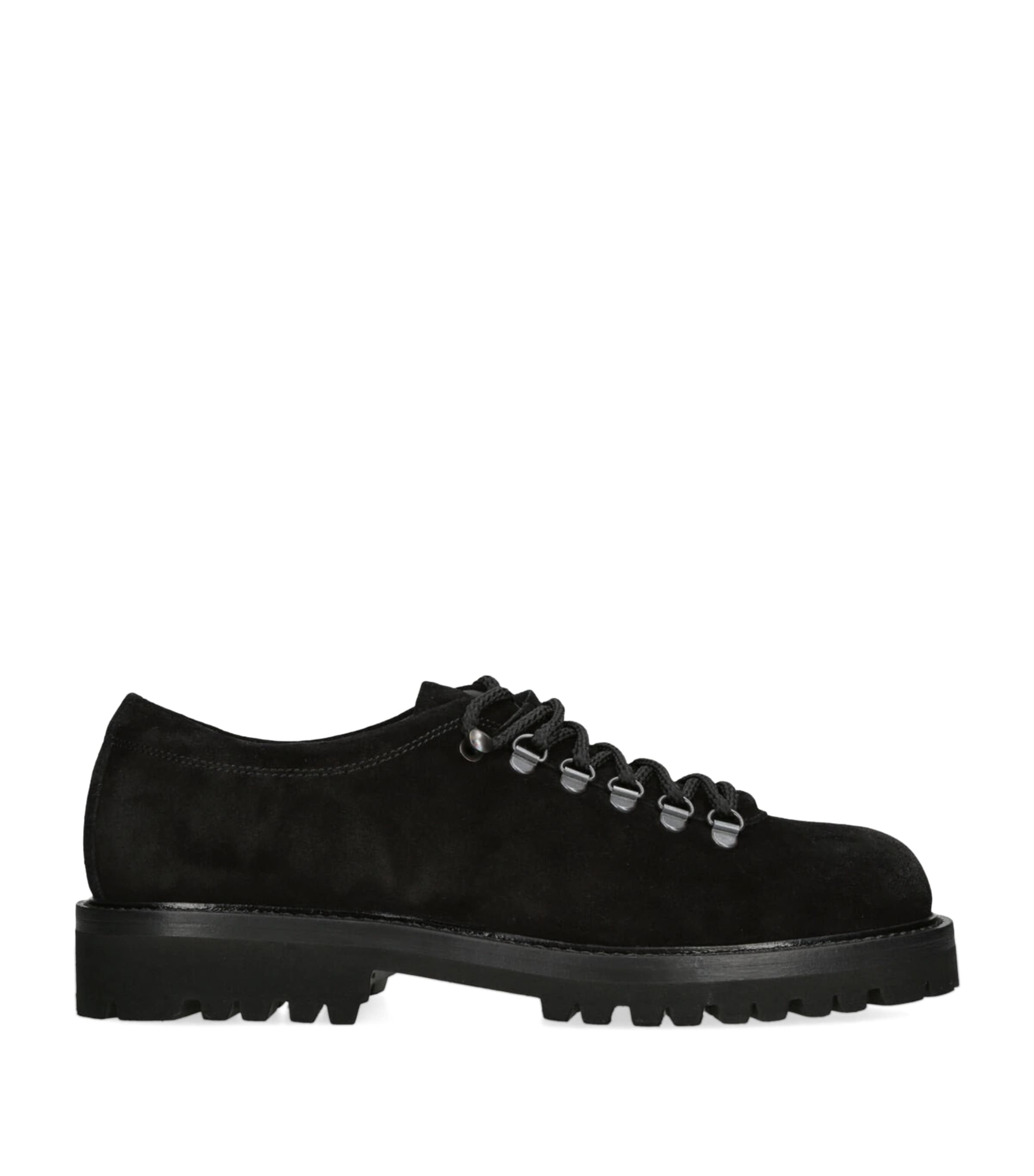 Harrys London Black Suede Hobart Derby Shoes | Harrods US display picture 1