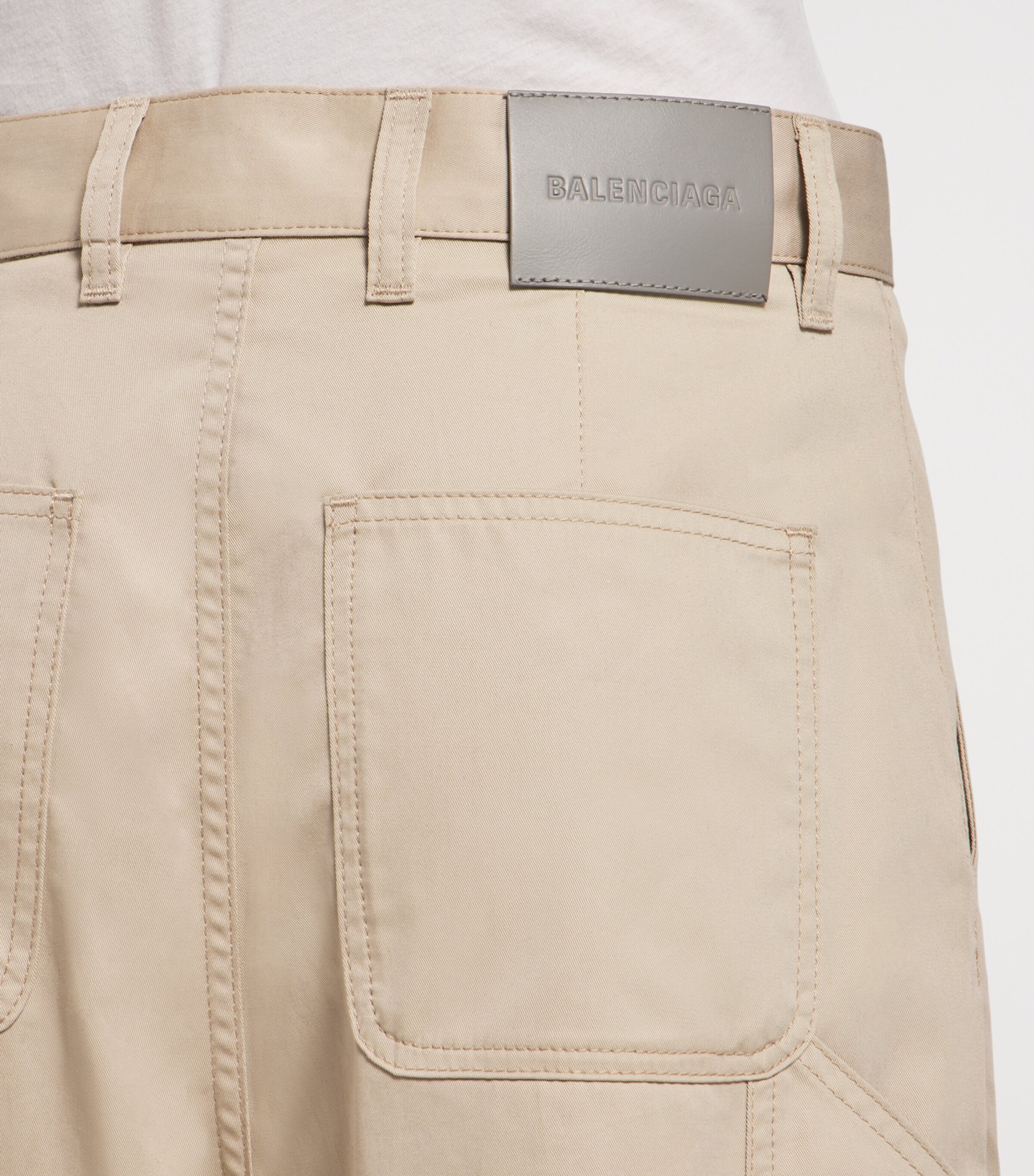Balenciaga Womens Cotton Cargo Trousers Image 6