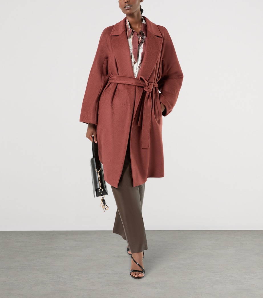 Marina Rinaldi Womens Cotton Print Shirt Brick Red Image 2
