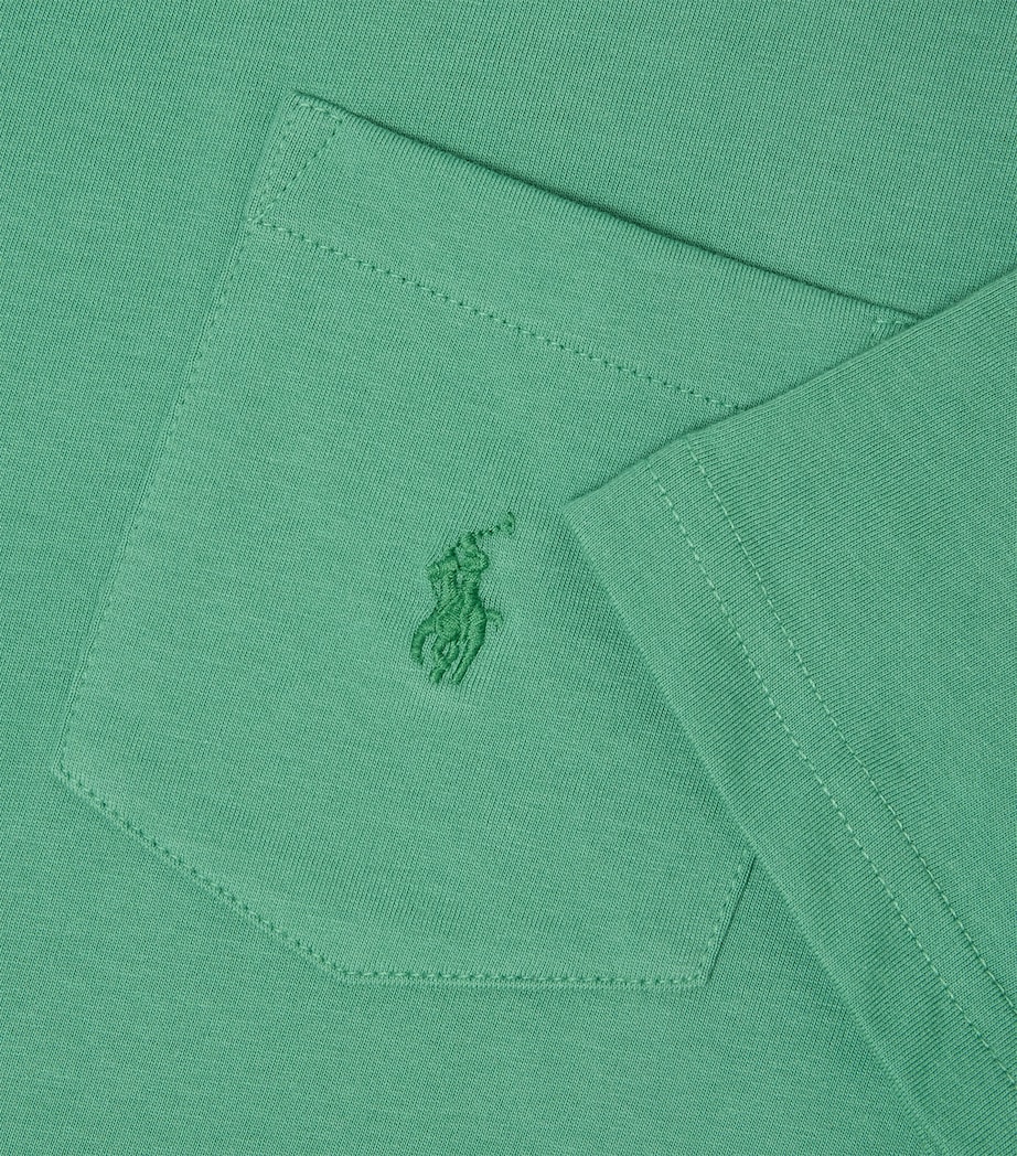 Cotton Logo Pocket T-Shirt (7-14 Years) RAFT GREEN/C5190 Image 3