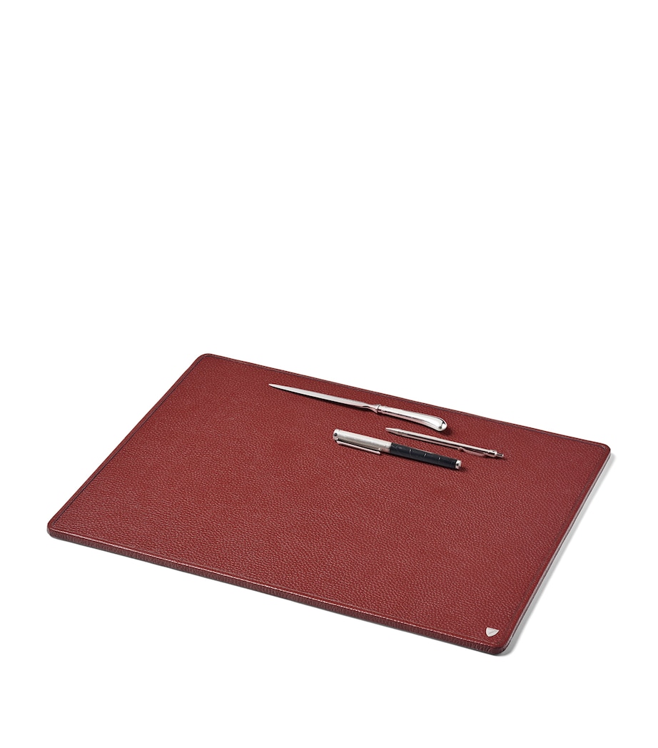 Leather Desk Blotter MERLOT Image 3