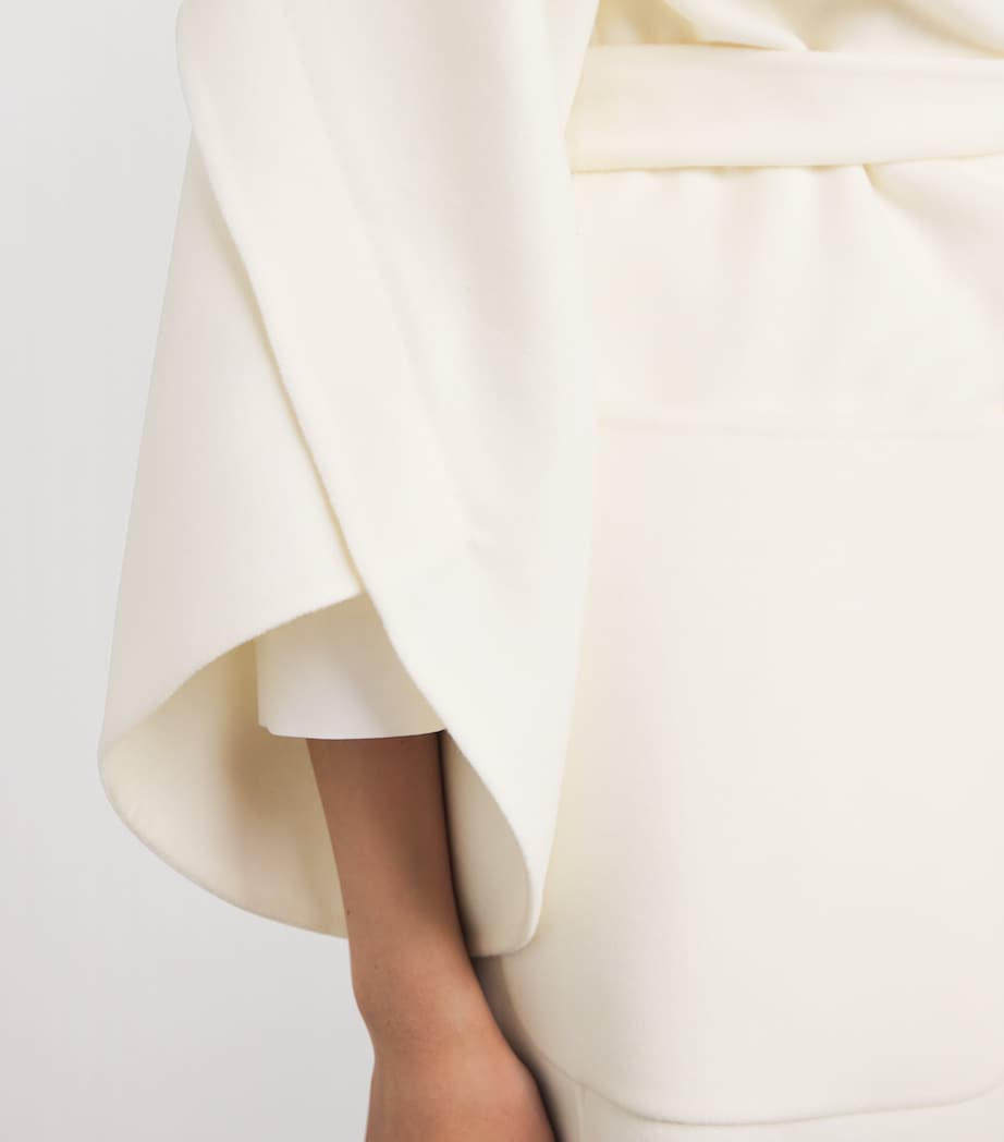 Wool-Cashmere Wrap Coat WHITE Image 6