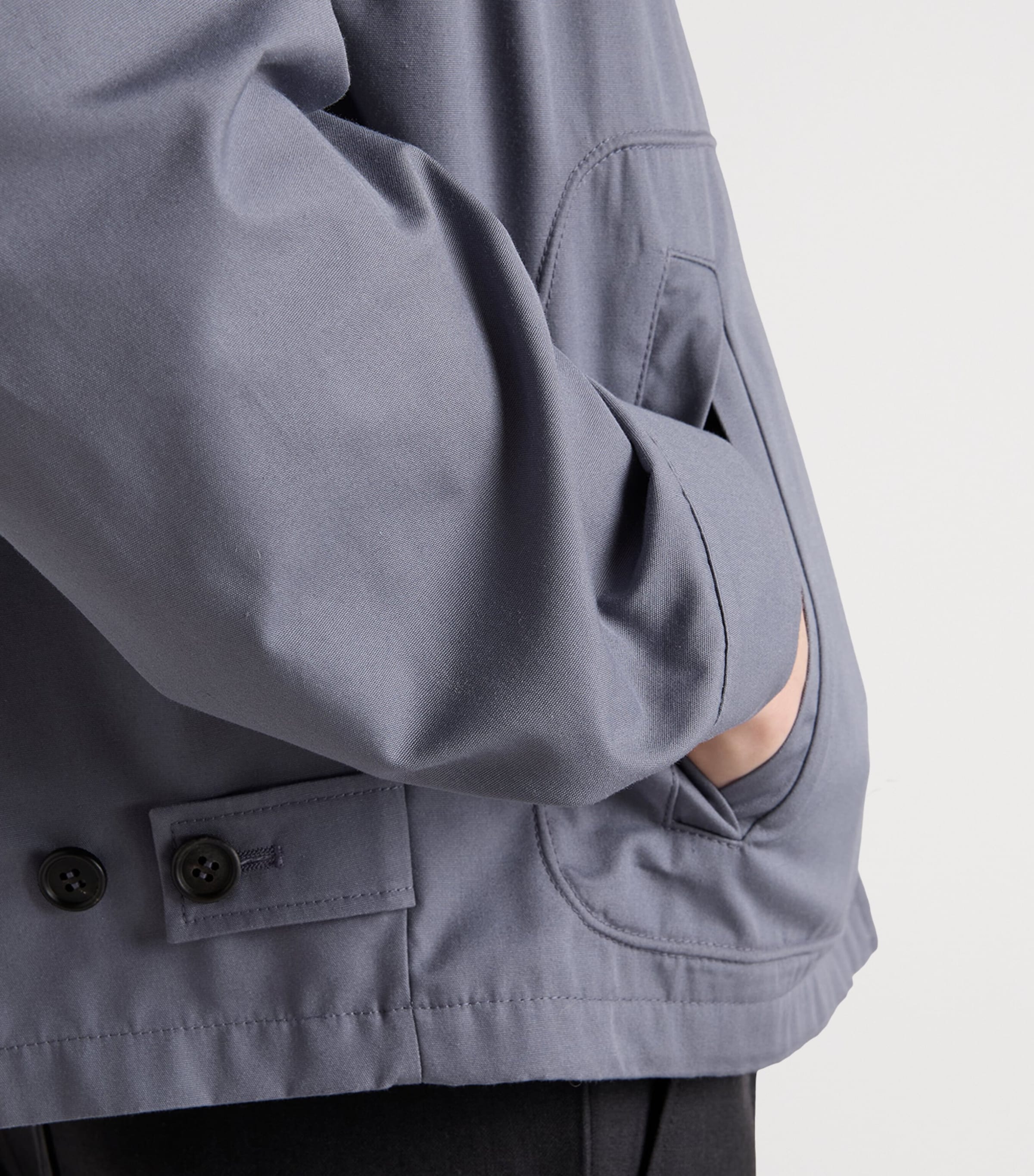 Prada Mens Technical Cotton Zip-Up Blouson Jacket Image 6