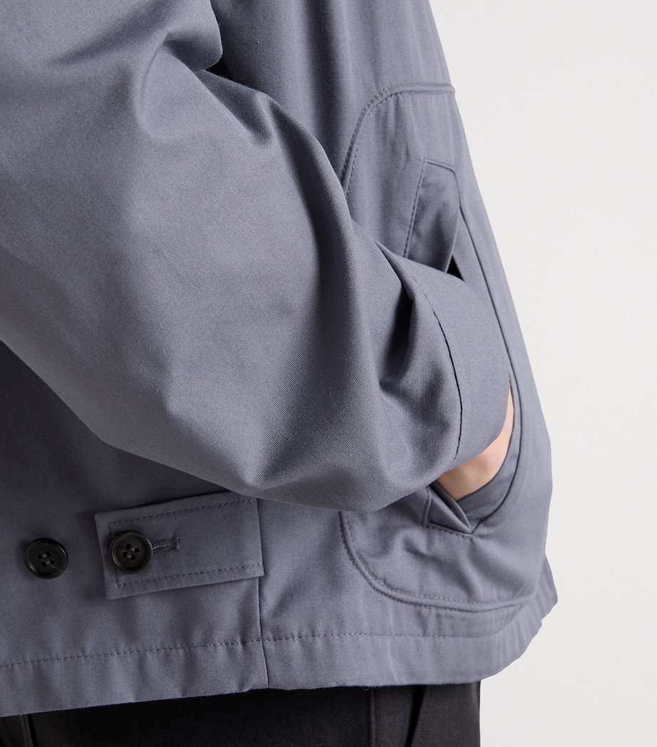 Prada Mens Technical Cotton Zip-Up Blouson Jacket Image 6