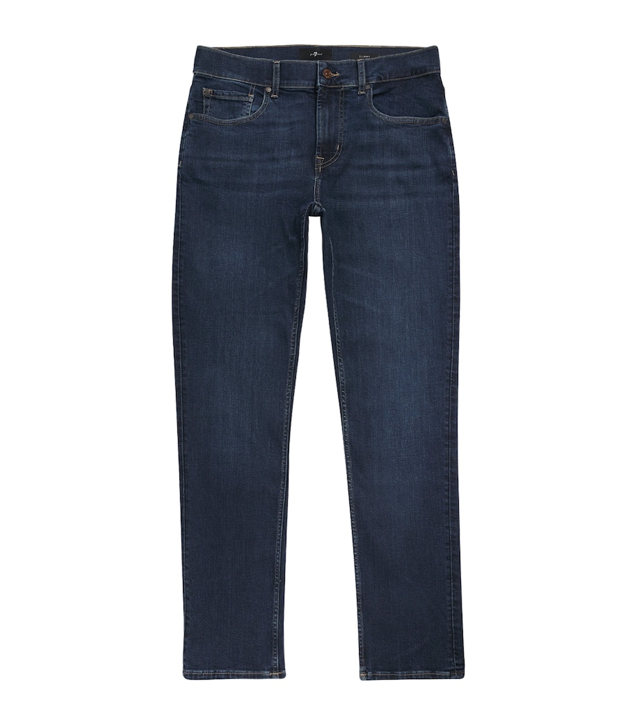 7 For All Mankind Mens Slimmy Badge Jeans Mirror Image 1