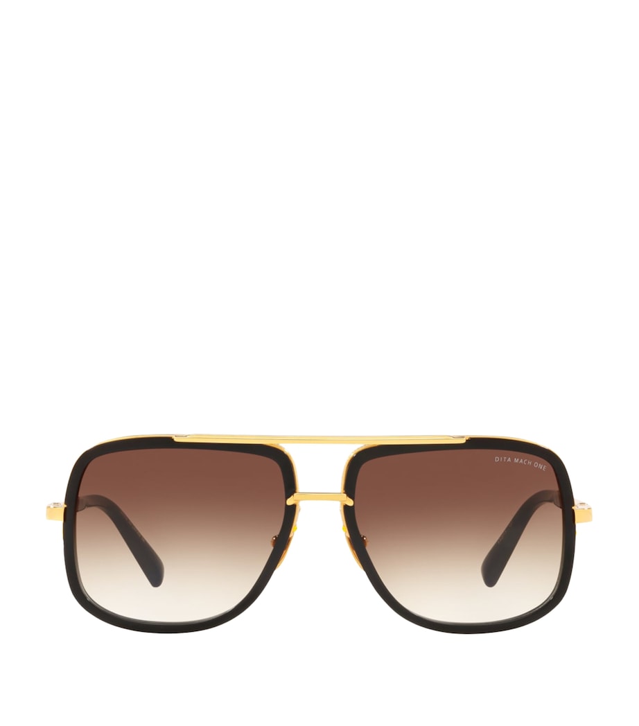 DITA Mach One Square Sunglasses Gold Image 1