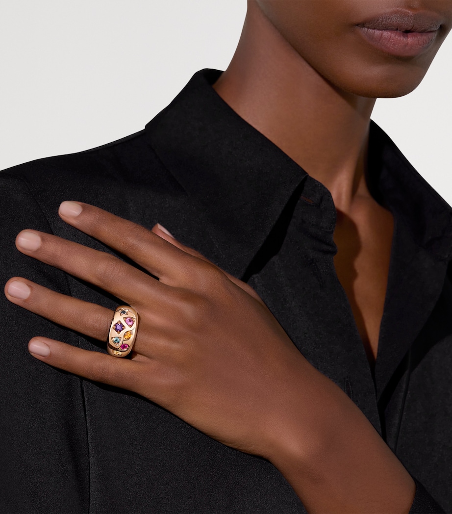 Rose Gold and Gemstone Iconica Ring 000VA Image 2