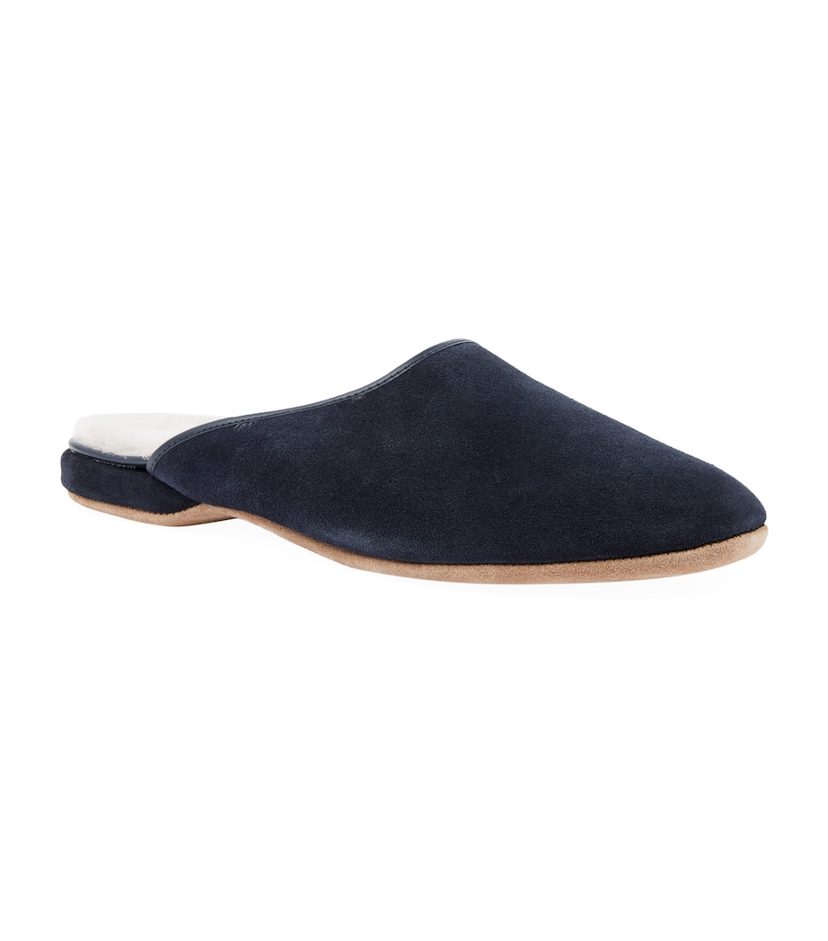 Suede Douglas Slippers NAVY Image 3