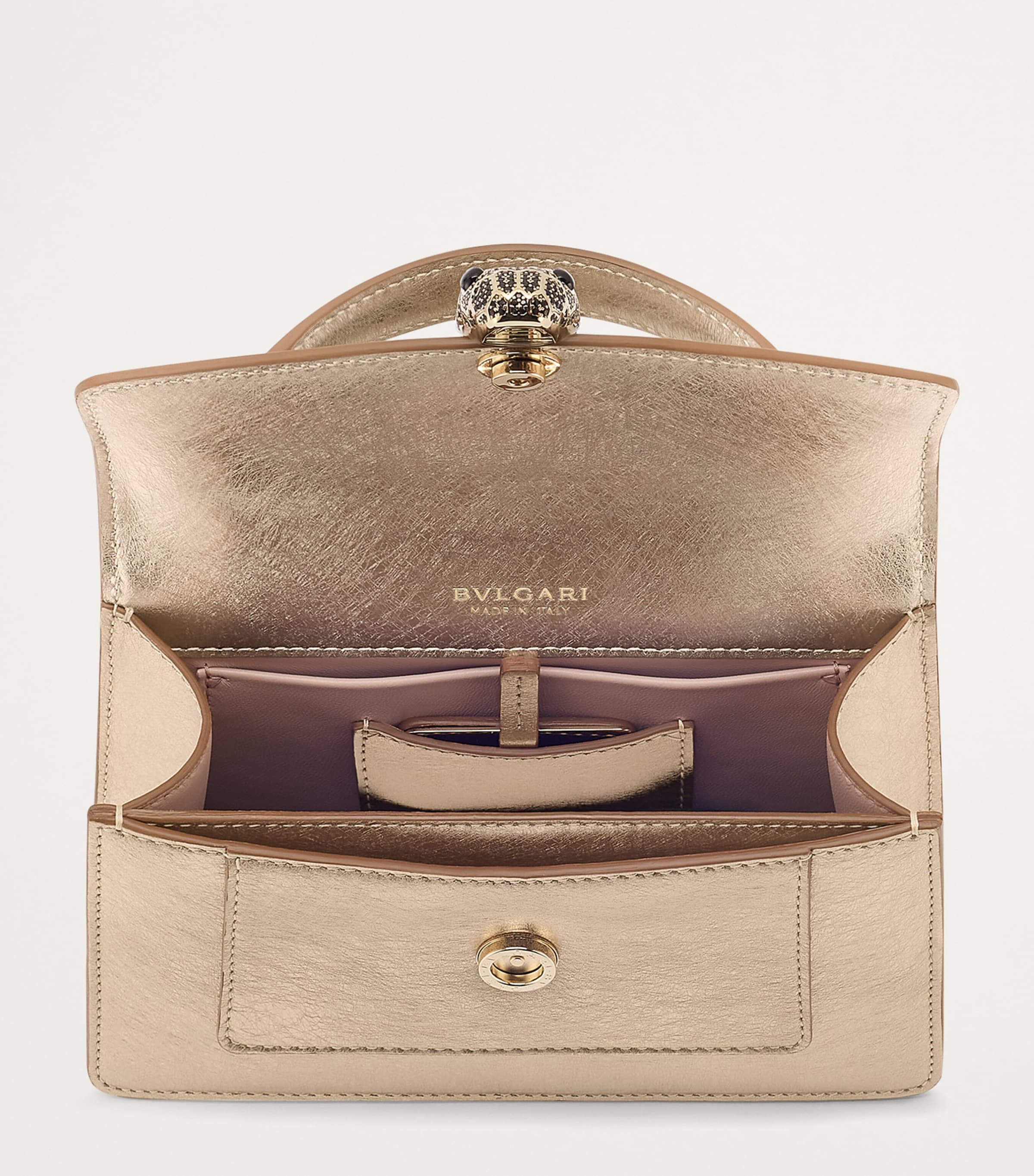 Bvlgari Serpenti Forever Top-Handle Bag Gold Image 3
