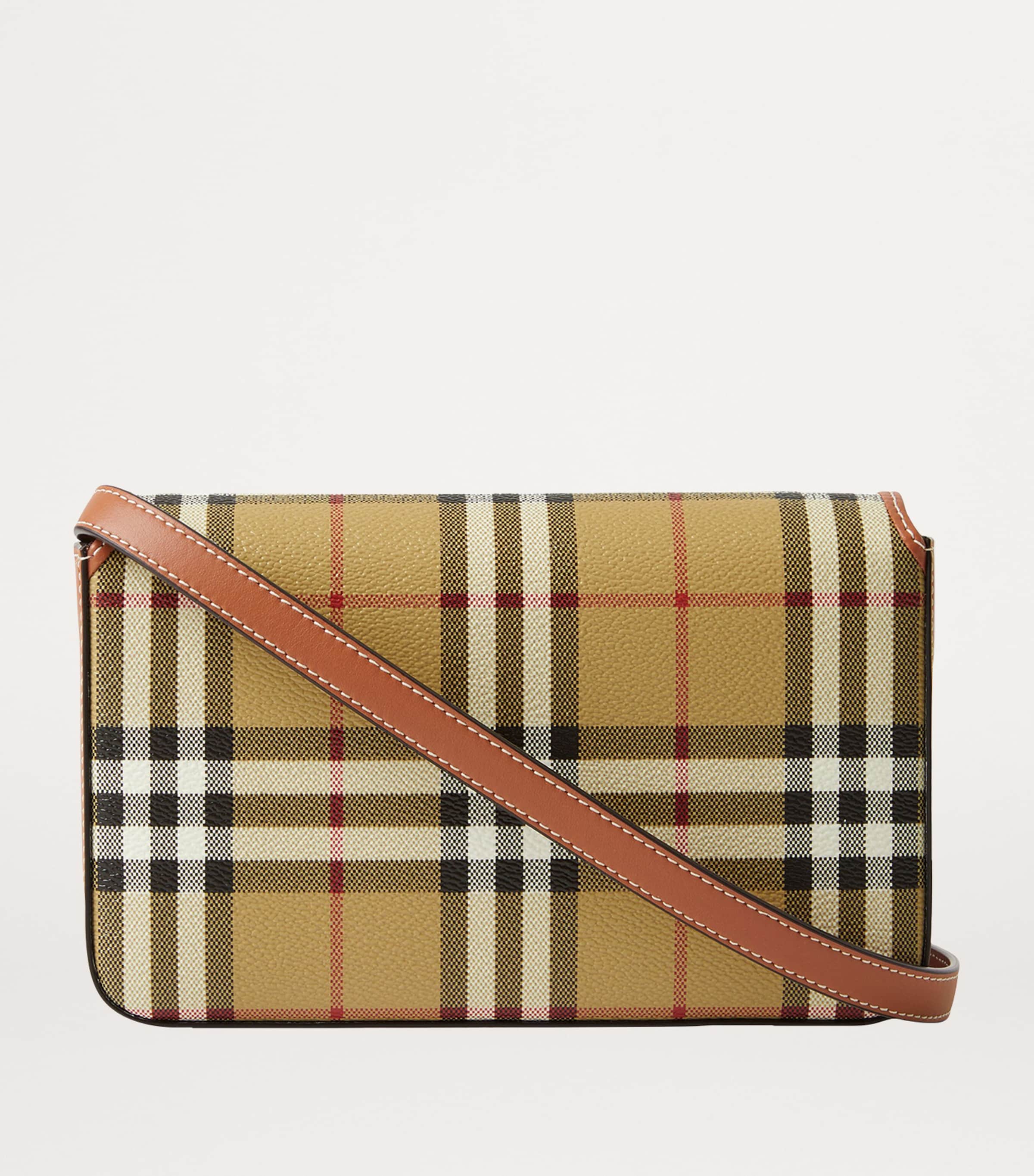 Burberry Check Hampshire Cross-Body Bag Archive Beige Image 5