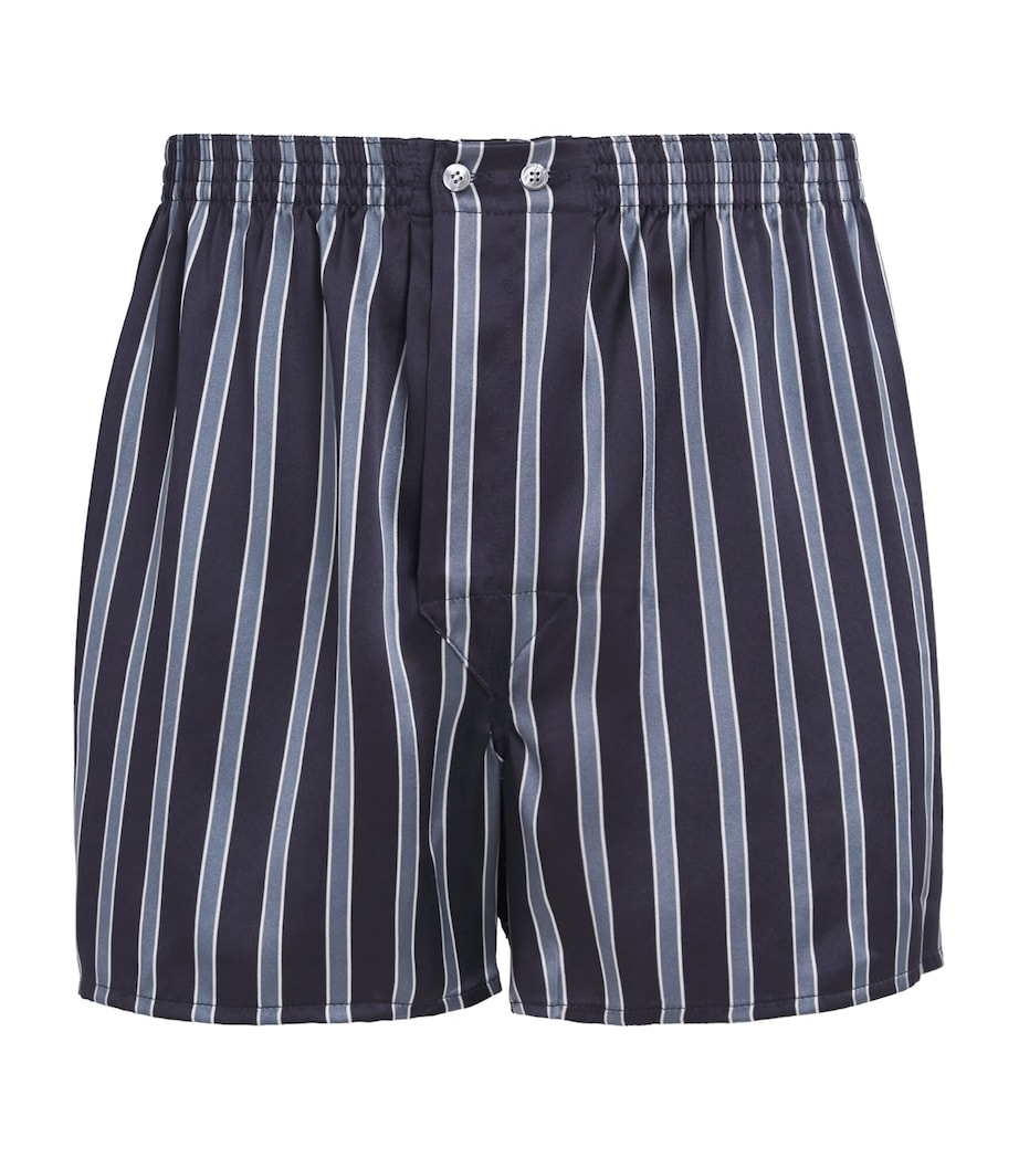 Silk Stripe Traditional Boxer Shorts 123NAV Image 1