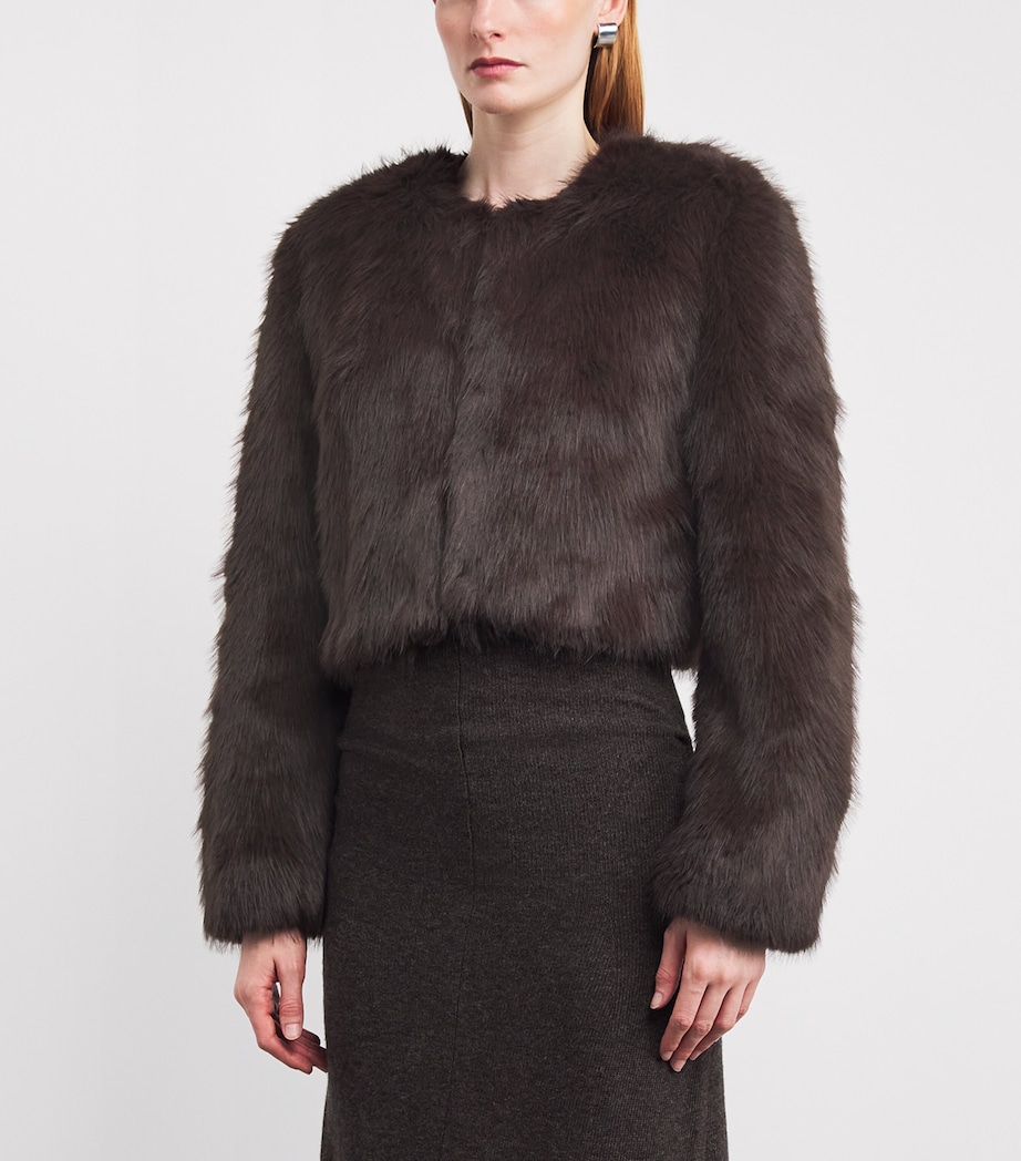 Faux Fur Casimira Jacket EARTH Image 3