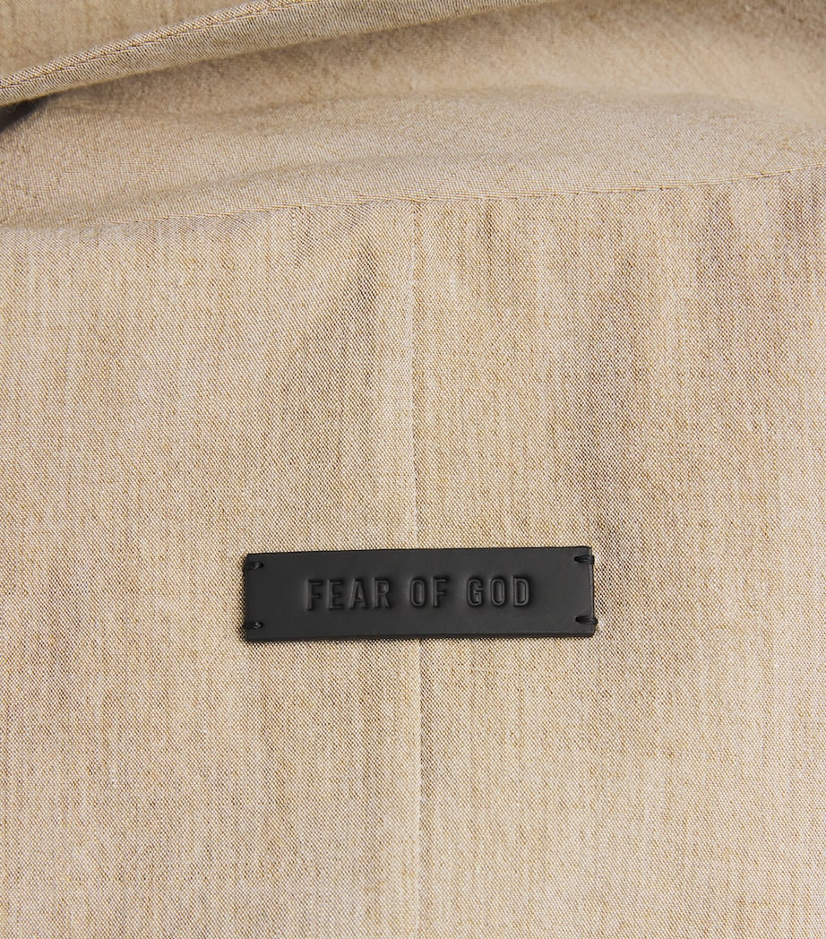 Virgin Wool-Cotton Unlined California Blazer DUNE PEARL Image 5
