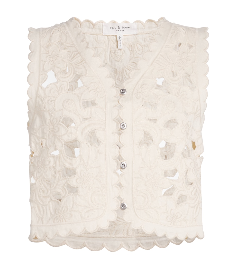 Cut-Out Coralie Vest ECRU Image 1
