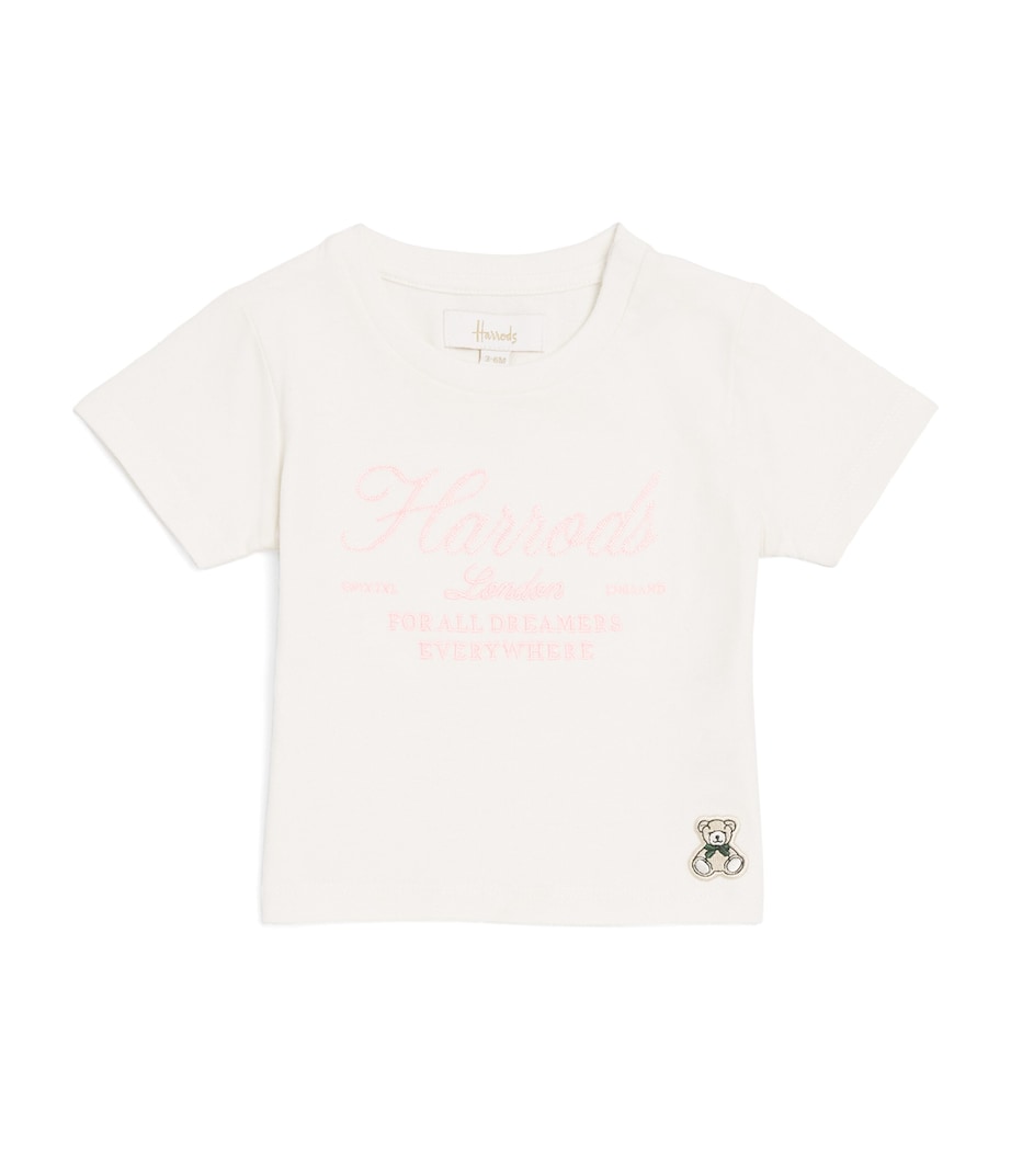 Cotton Logo T-Shirt (0-18 Monhs) PINK Image 1