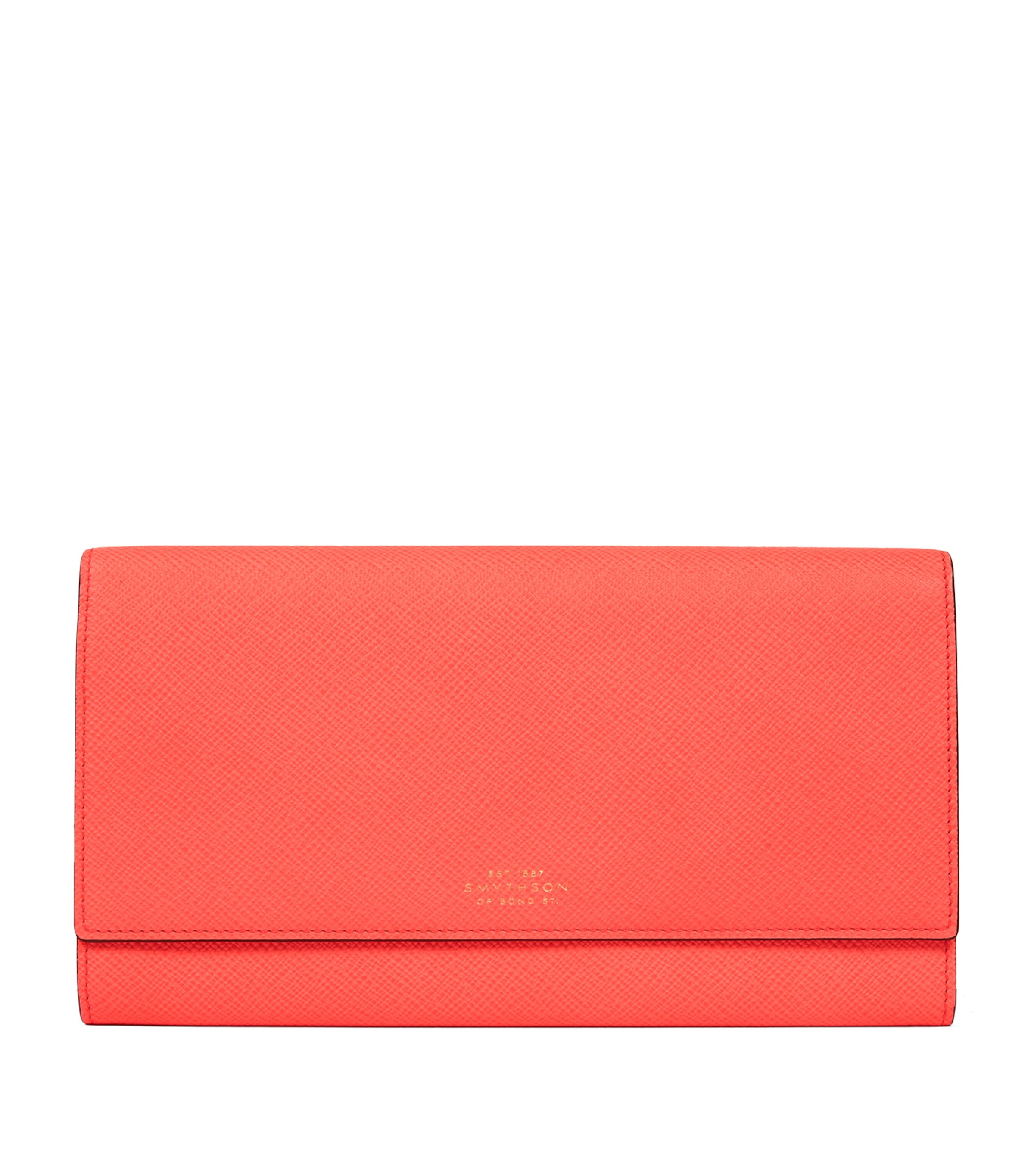 Shop Smythson Leather Marshall Travel Wallet In Pink