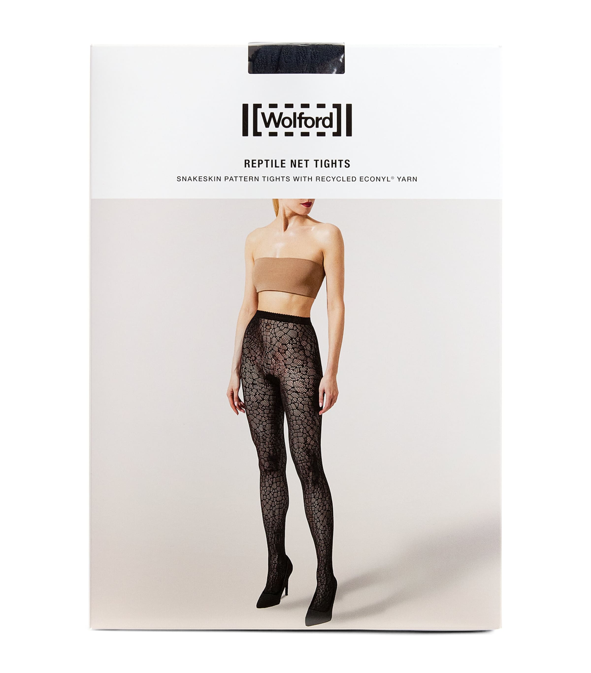 Wolford Net Reptile Tights In Black