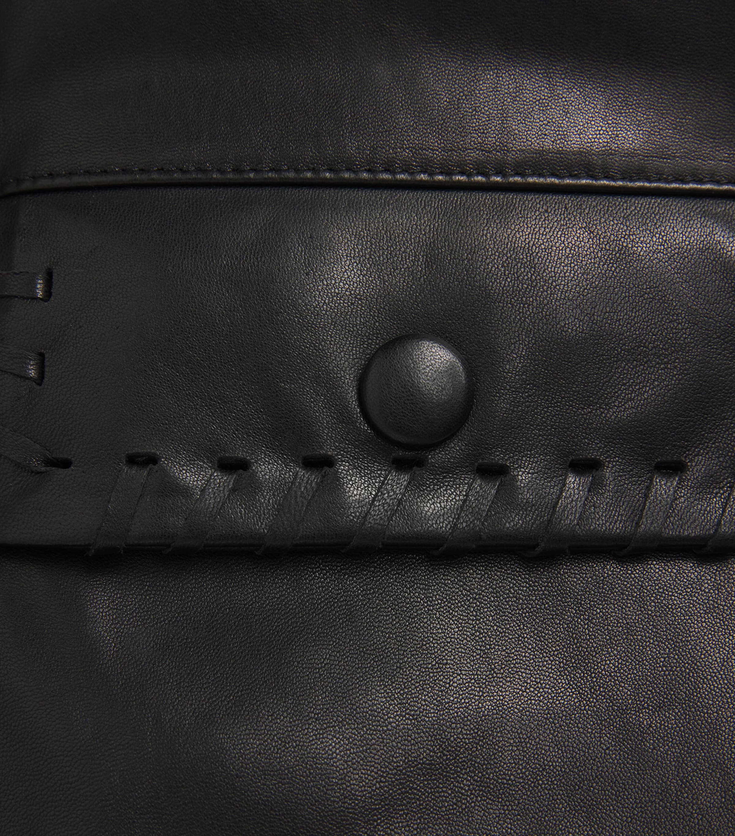 Bubble Leather Jacket BLK BLACK Image 5