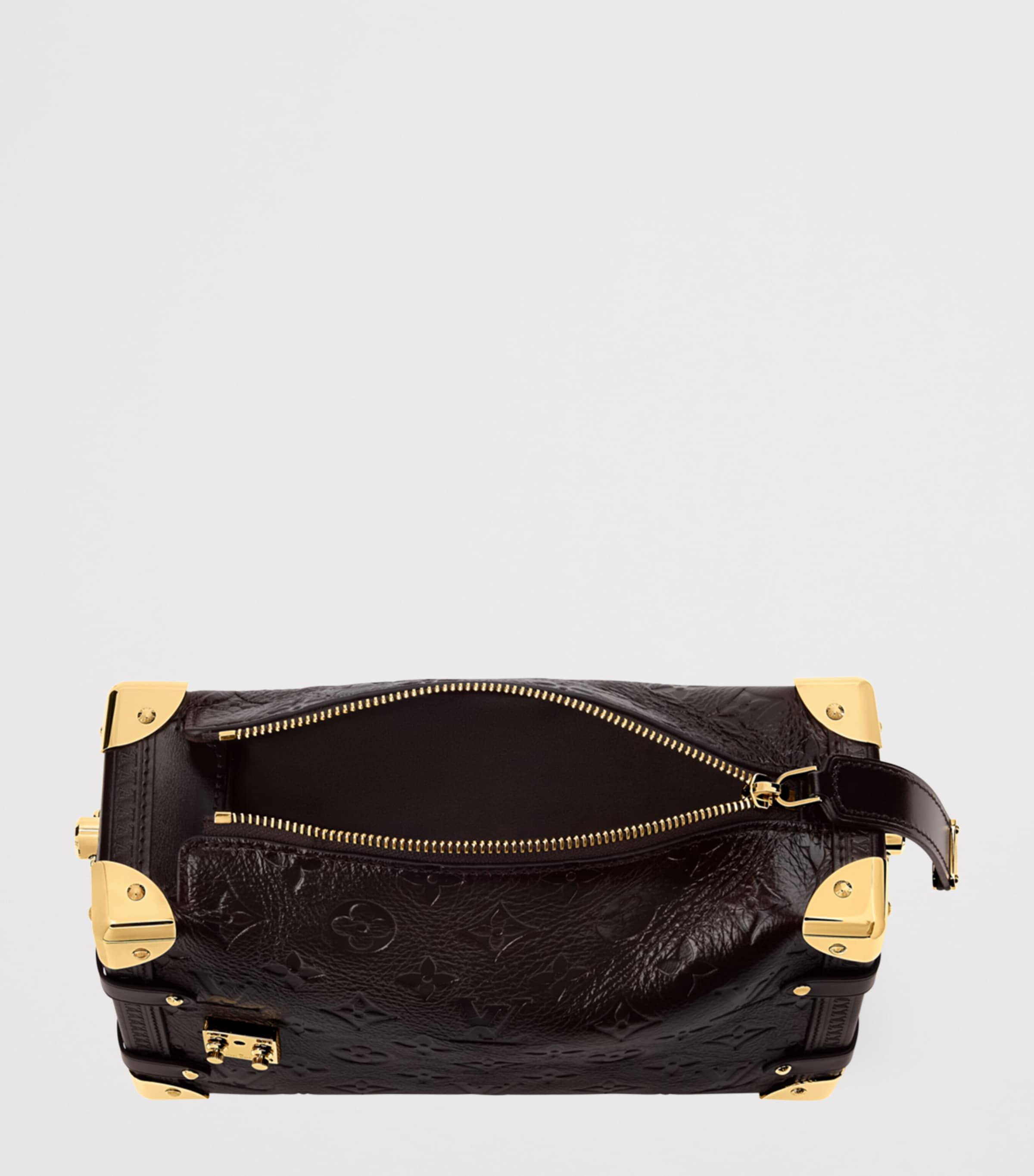 Leather Side Trunk MM Shoulder Bag BLACK Image 5
