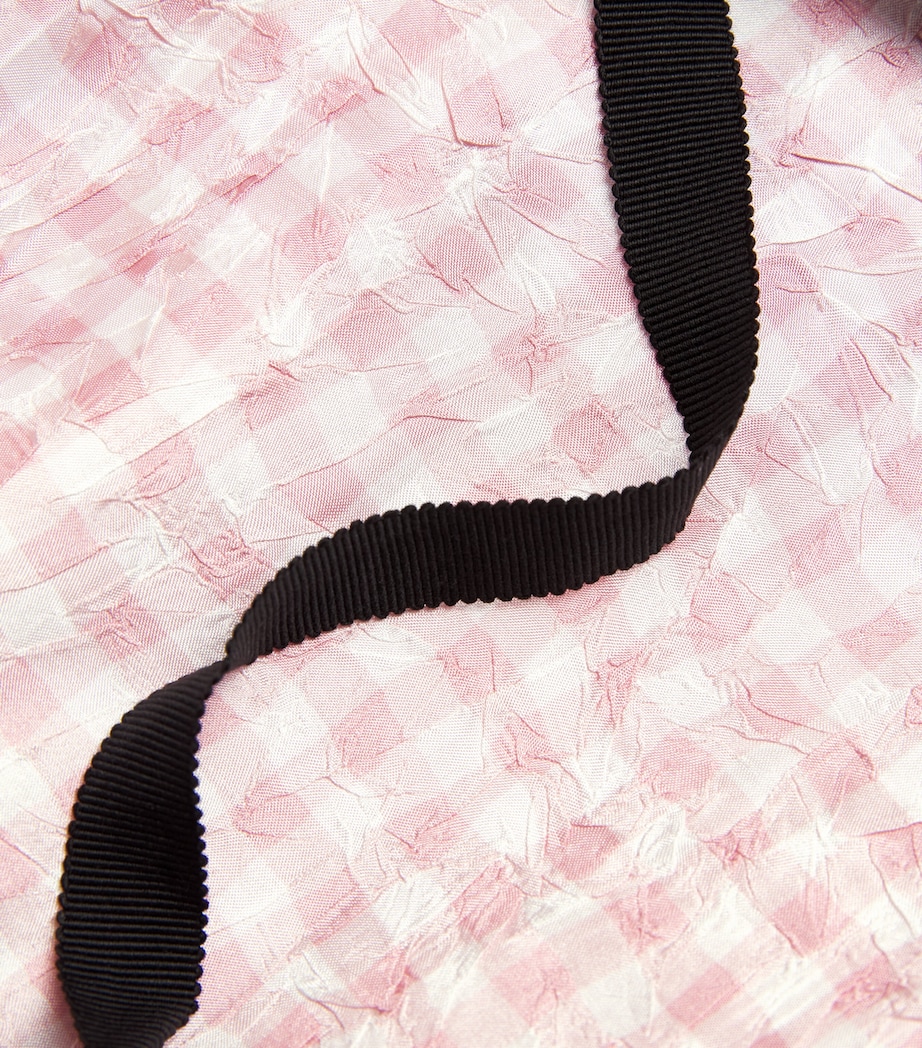 Smocked Check Maxi Dress 038 BLEACHED MAUVE Image 5