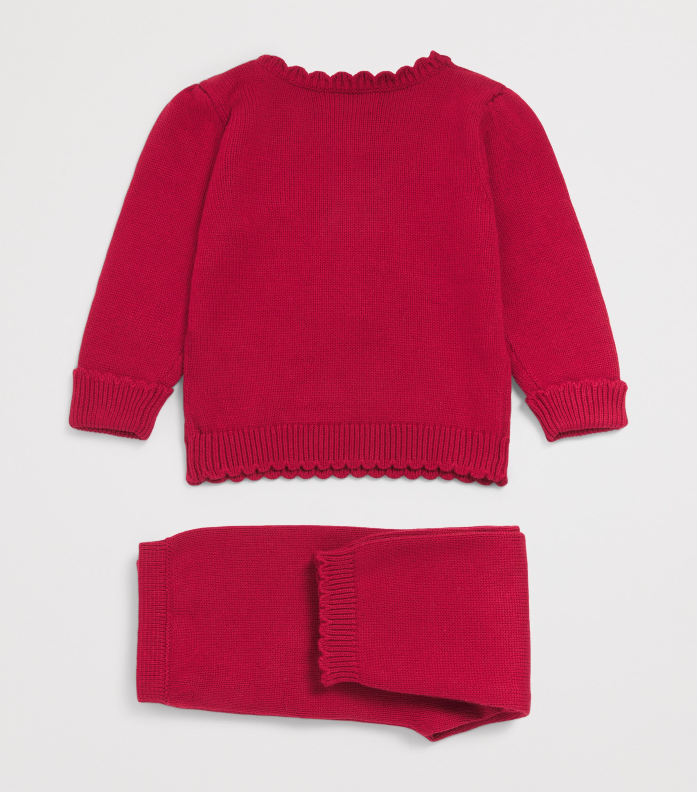 Ralph Lauren Kids Cotton Polo Bear Trousers and Sweater Set (3 Months) — foto 2