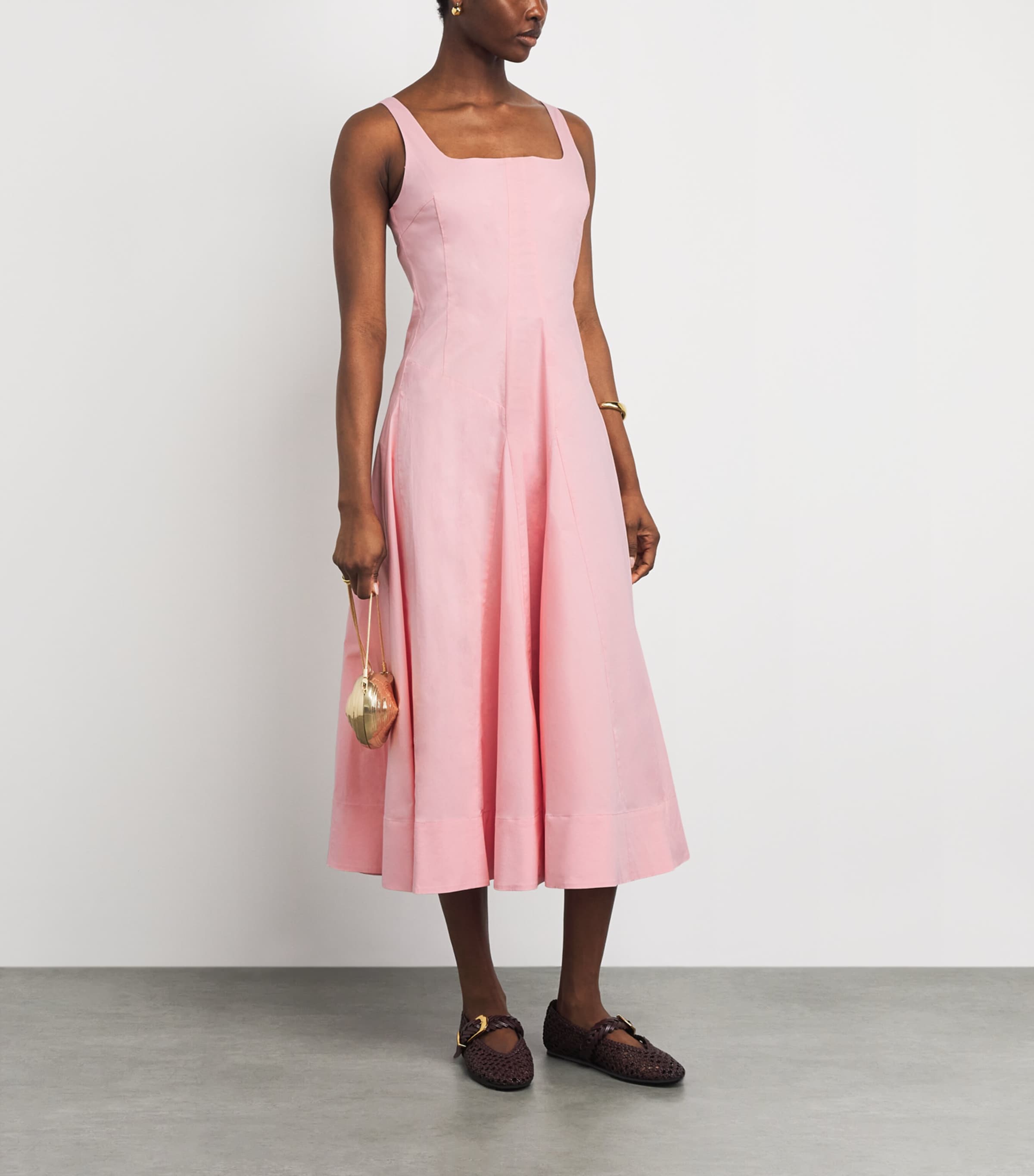 hot pink maxi dresses High Life Plunging Neckline Maxi Dress Hot Pink main image 0