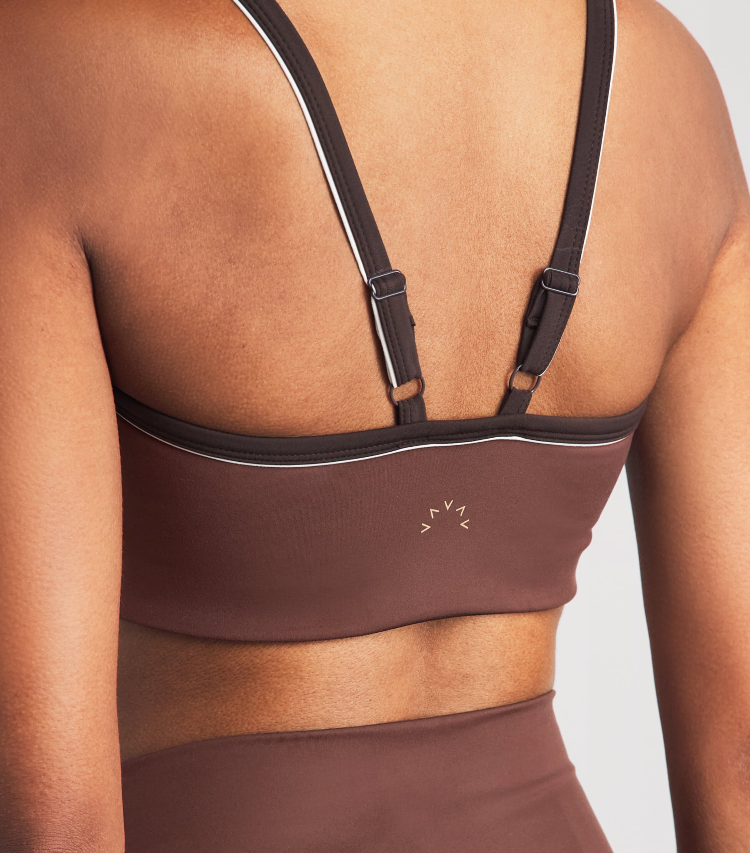 Varley Womens FreeSoft Piper Sports Bra Brown Stone Image 3