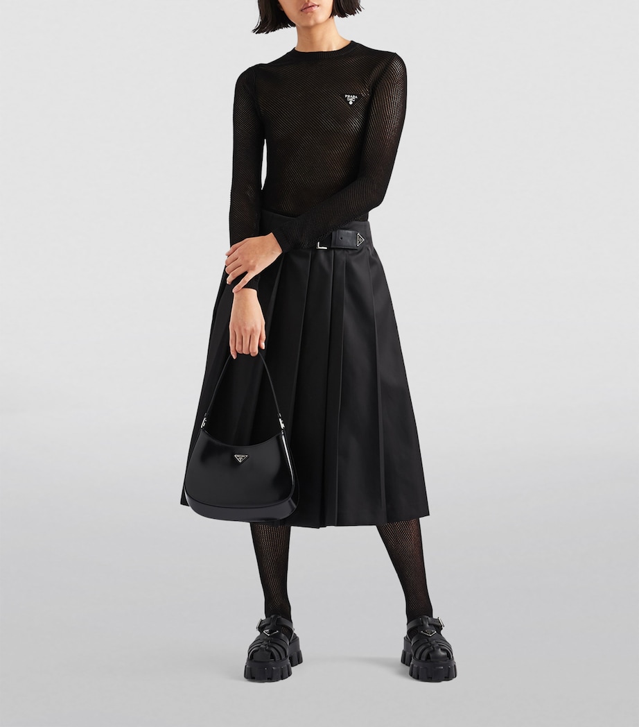 Re-Nylon Pleated Midi Skirt F0002 Image 2