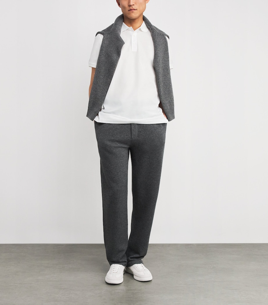 Cotton Piqué Polo Shirt WHITE Image 2