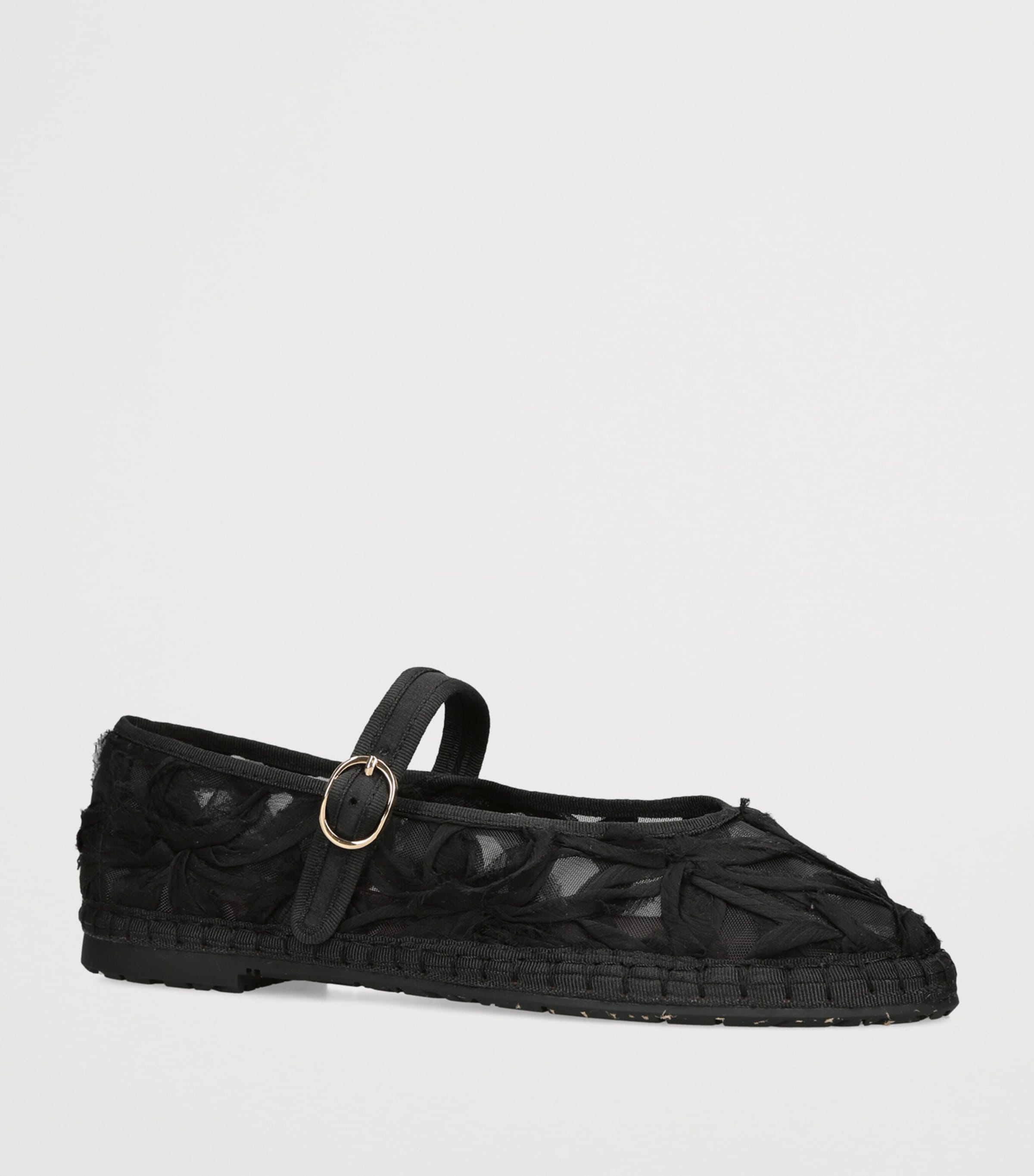 Flabelus Lace Pierre Mary Janes Black Image 2