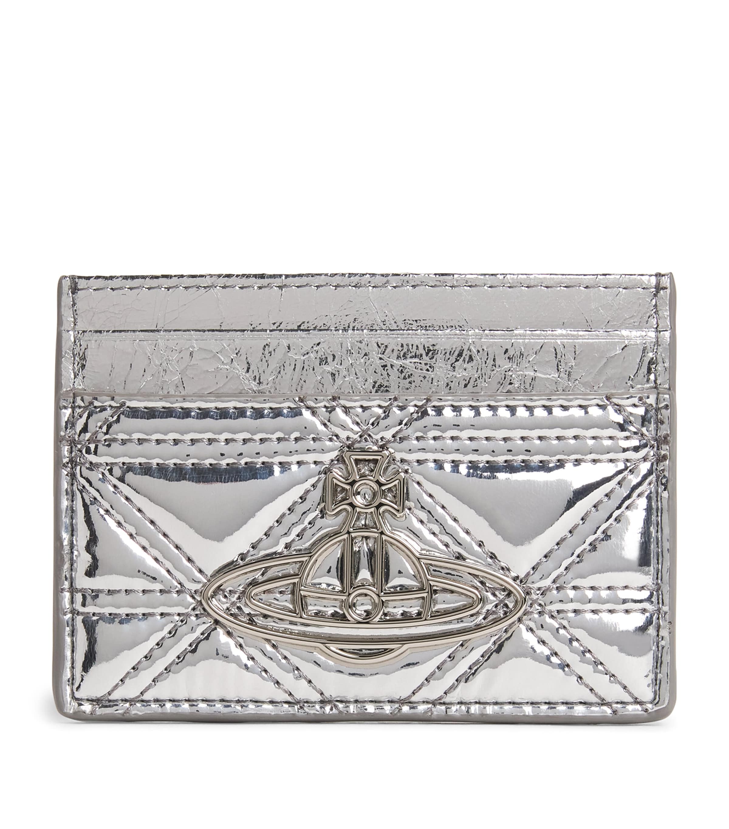 Vivienne Westwood Metallic Quilted Card Holder | Harrods DE