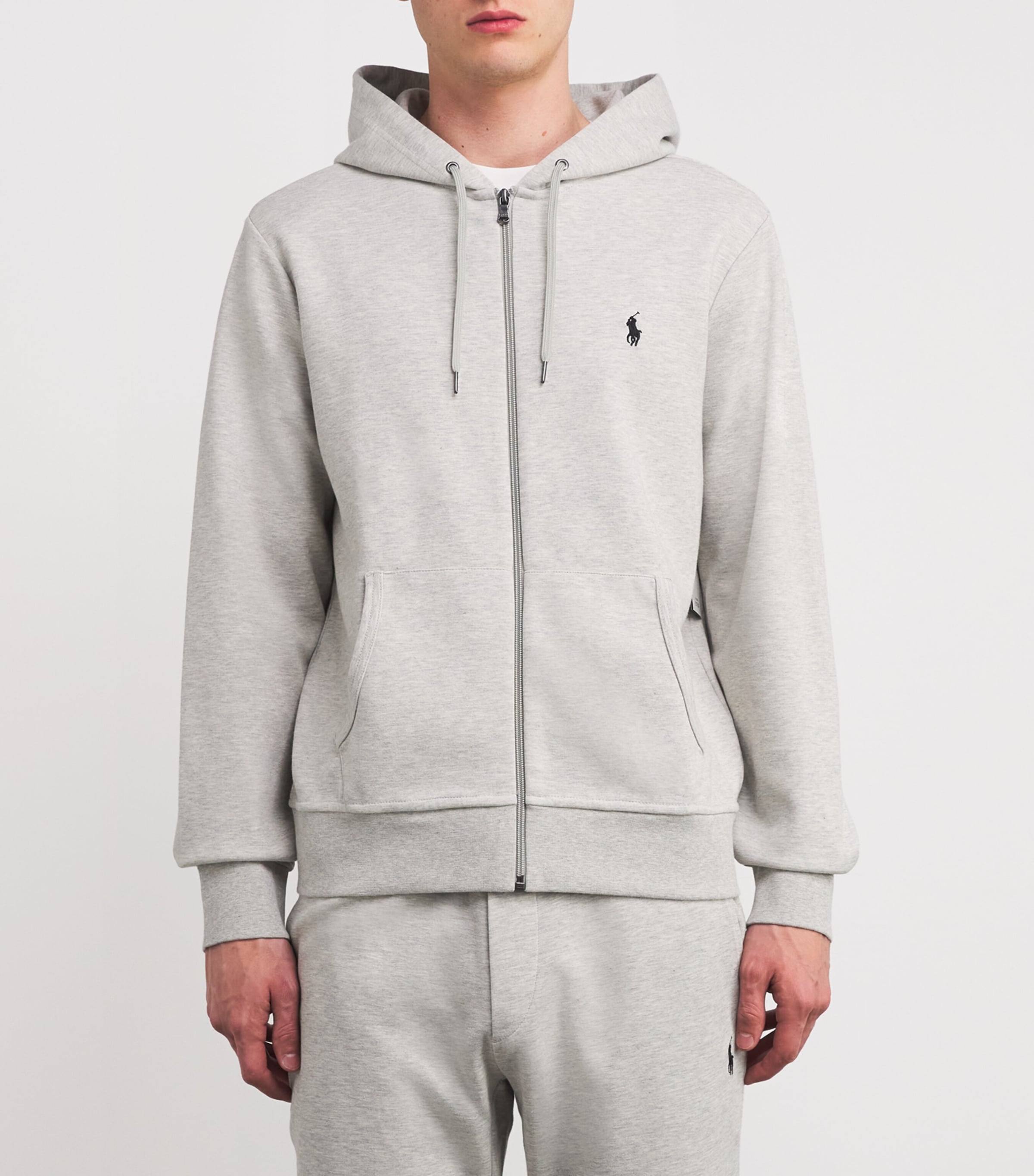 Polo Pony Zip-Up Hoodie LT SPORT HEATHER Image 3