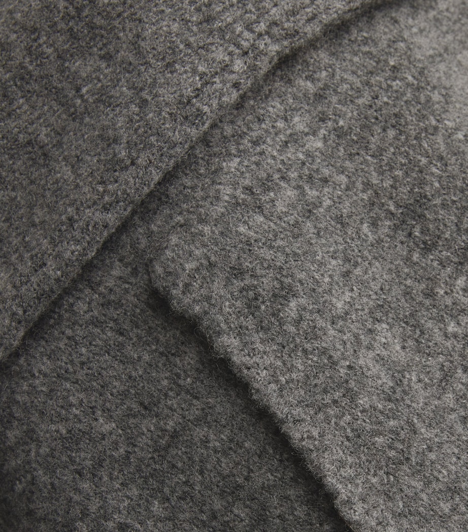 Merino Wool-Blend Hoodie B51 MED HTHR GREY Image 5