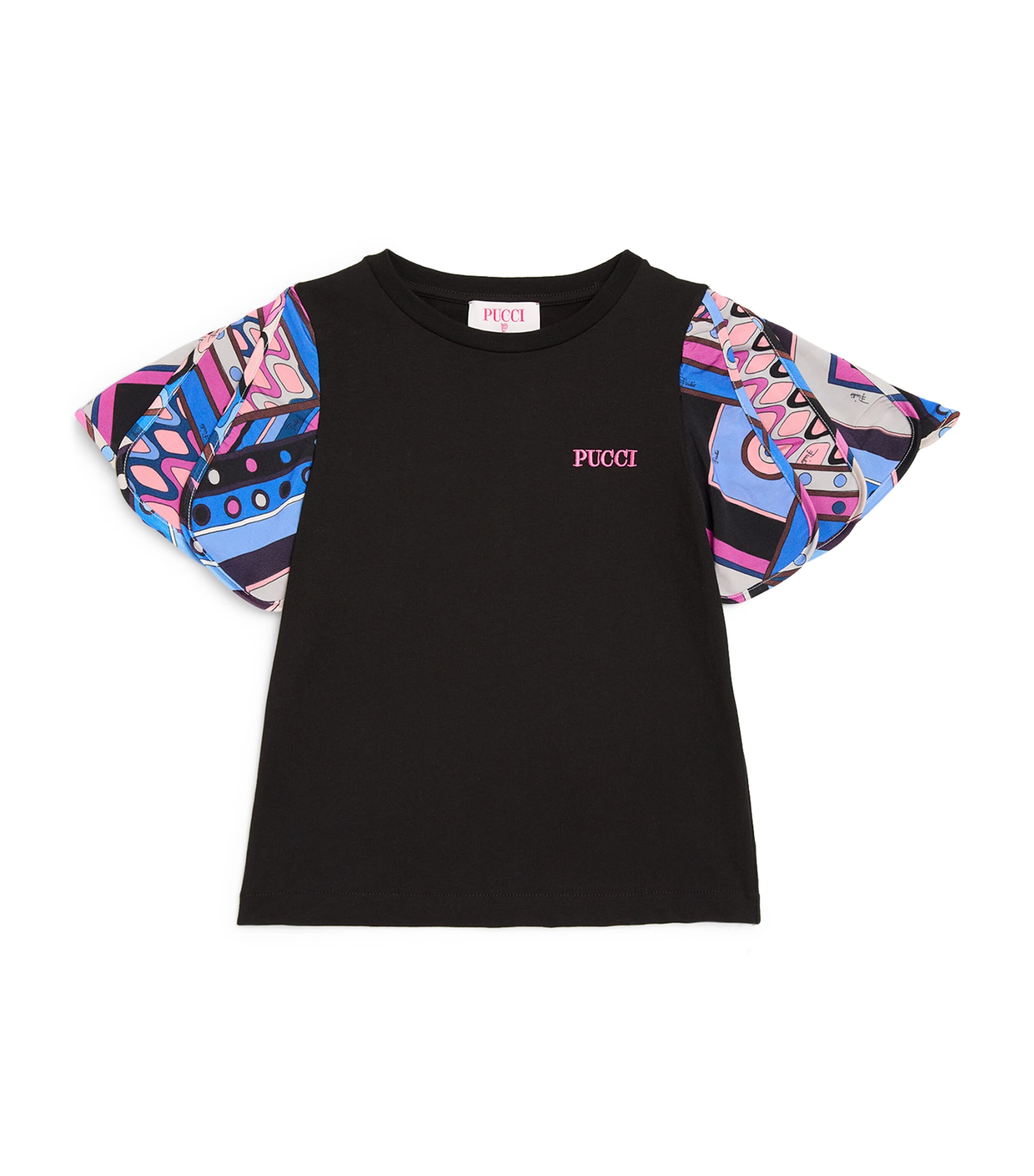 PUCCI JUNIOR FLOATY-SLEEVE T-SHIRT 