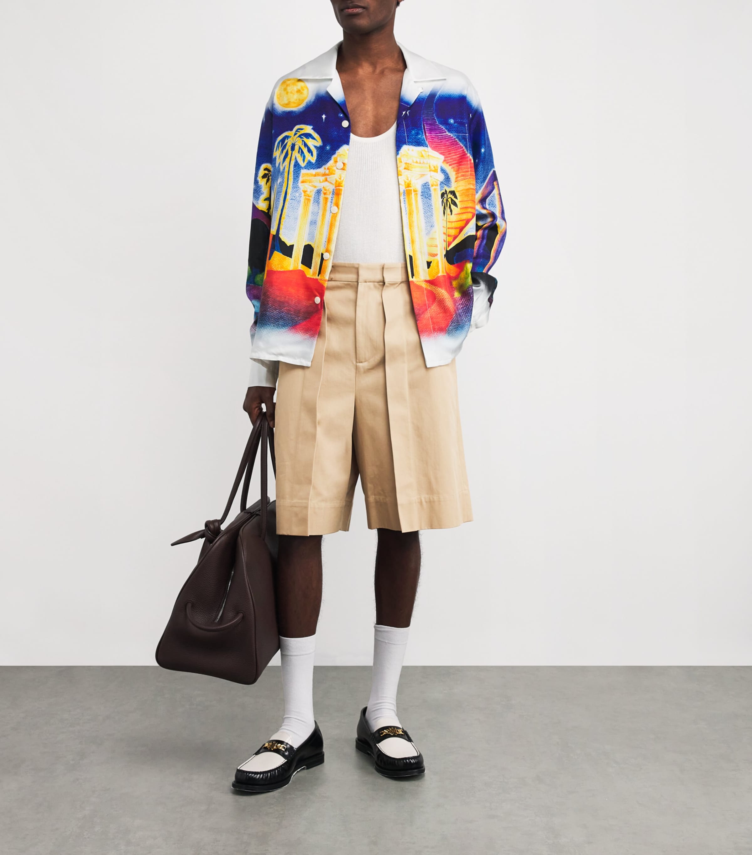 Casablanca Silk Midnight Acropolis Shirt | Harrods US