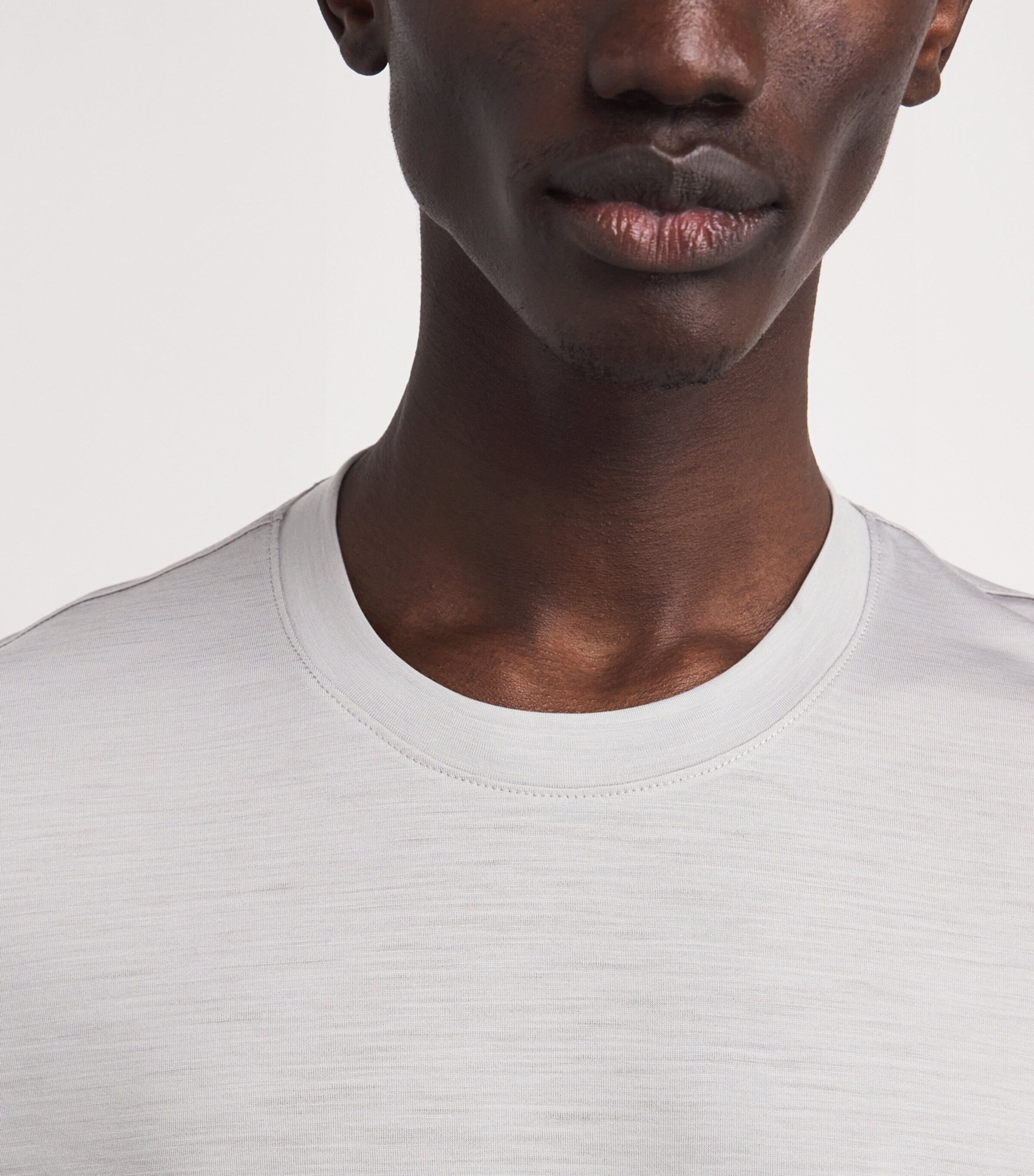 Marco Pescarolo Mens Virgin Wool T-Shirt Ice Image 6
