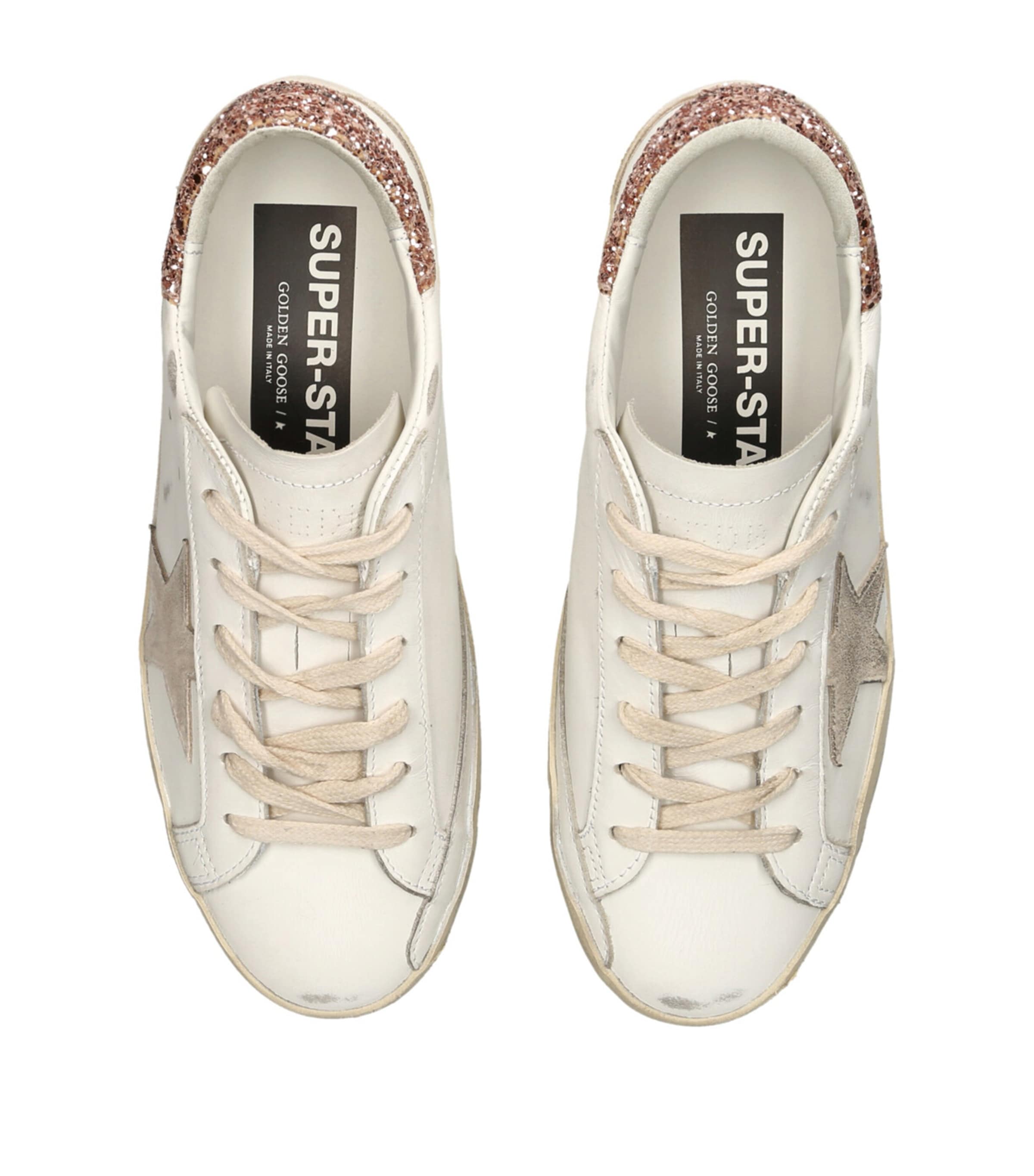 Golden Goose Leather Super-Star Sneakers White/oth Image 3