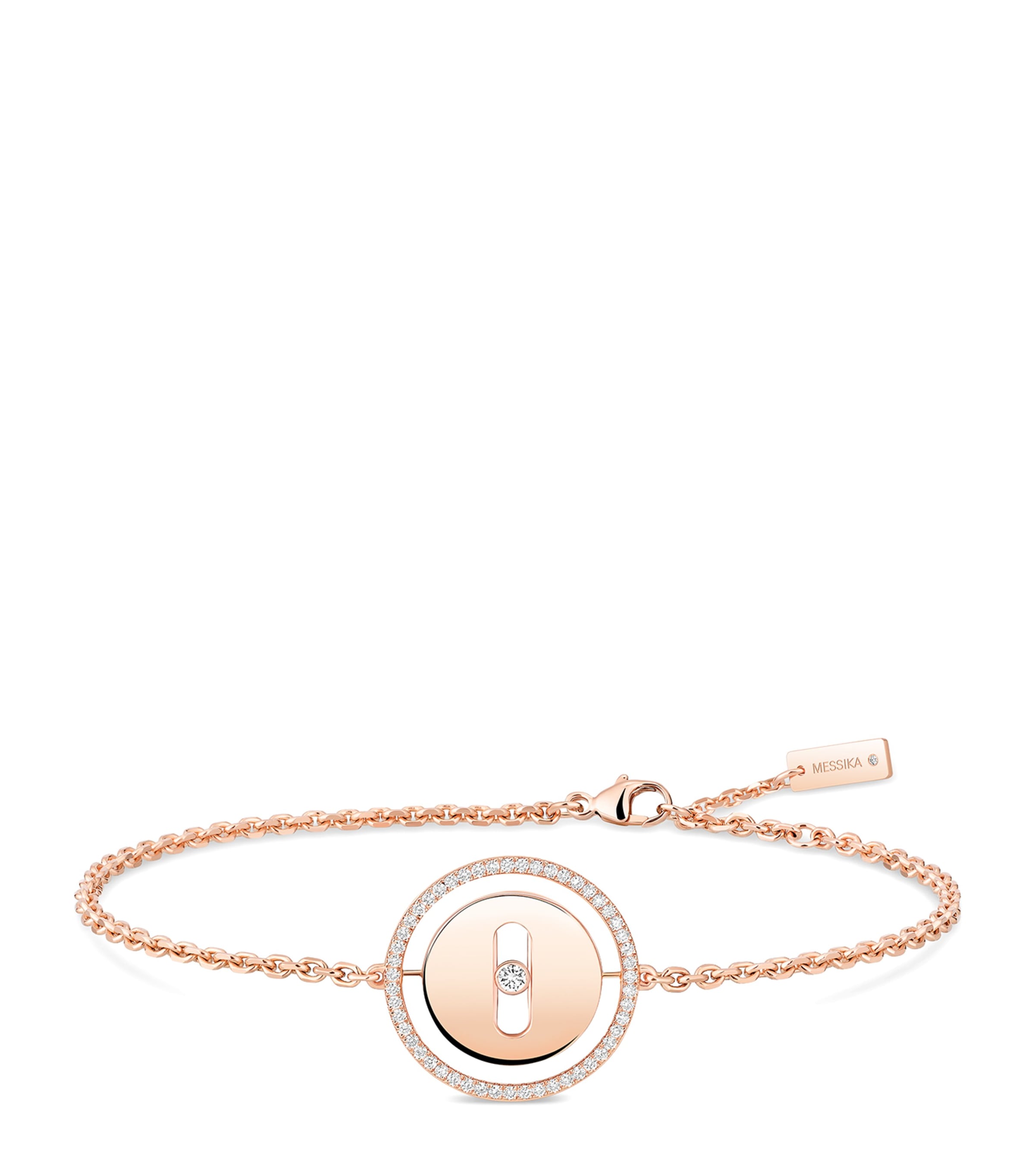Messika Lucky Move Rose Gold and Diamond Bracelet (0.17ct) Pink Gold Image 1
