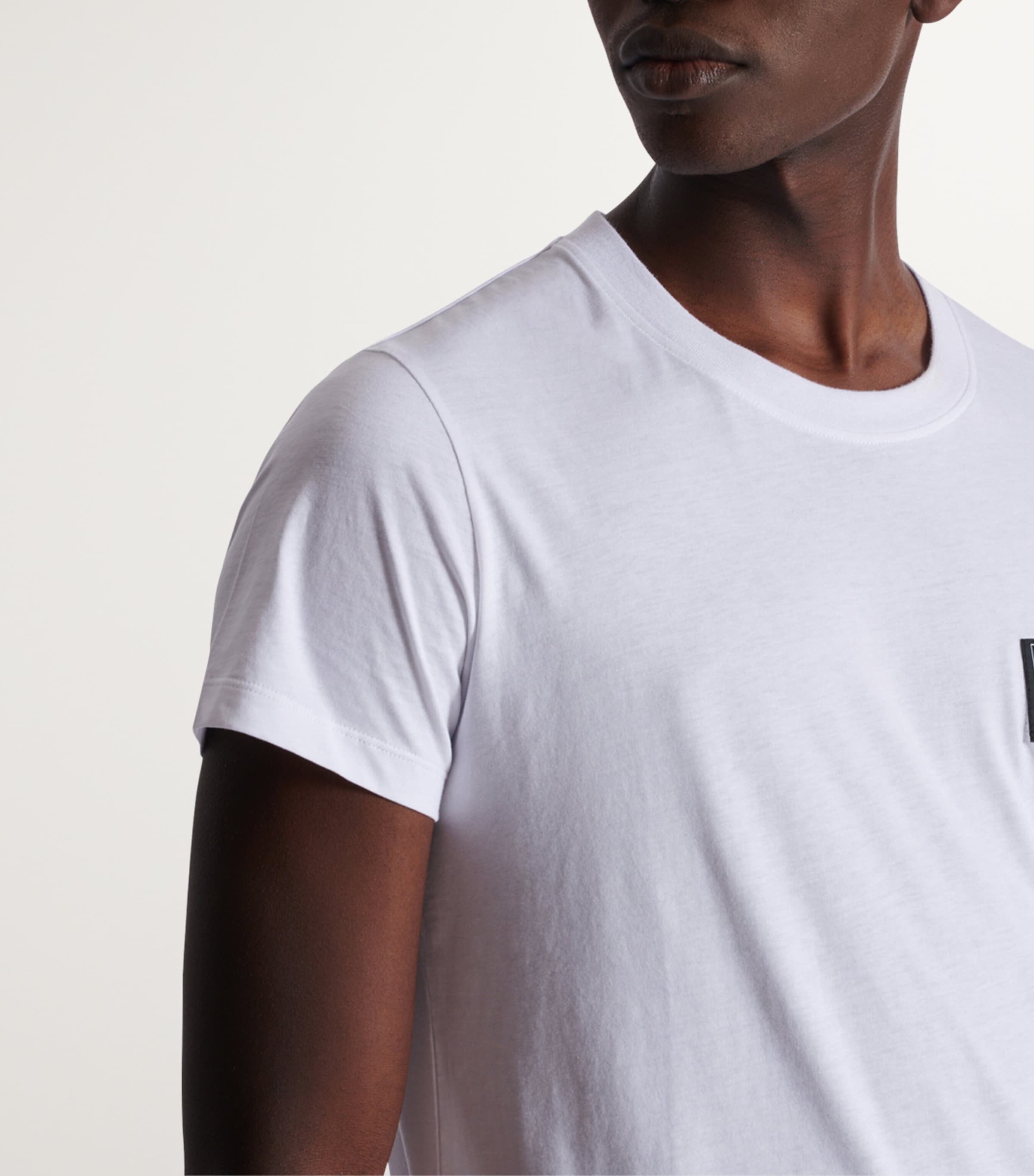 Cotton Logo Print T-Shirt 0FA BLANC Image 5