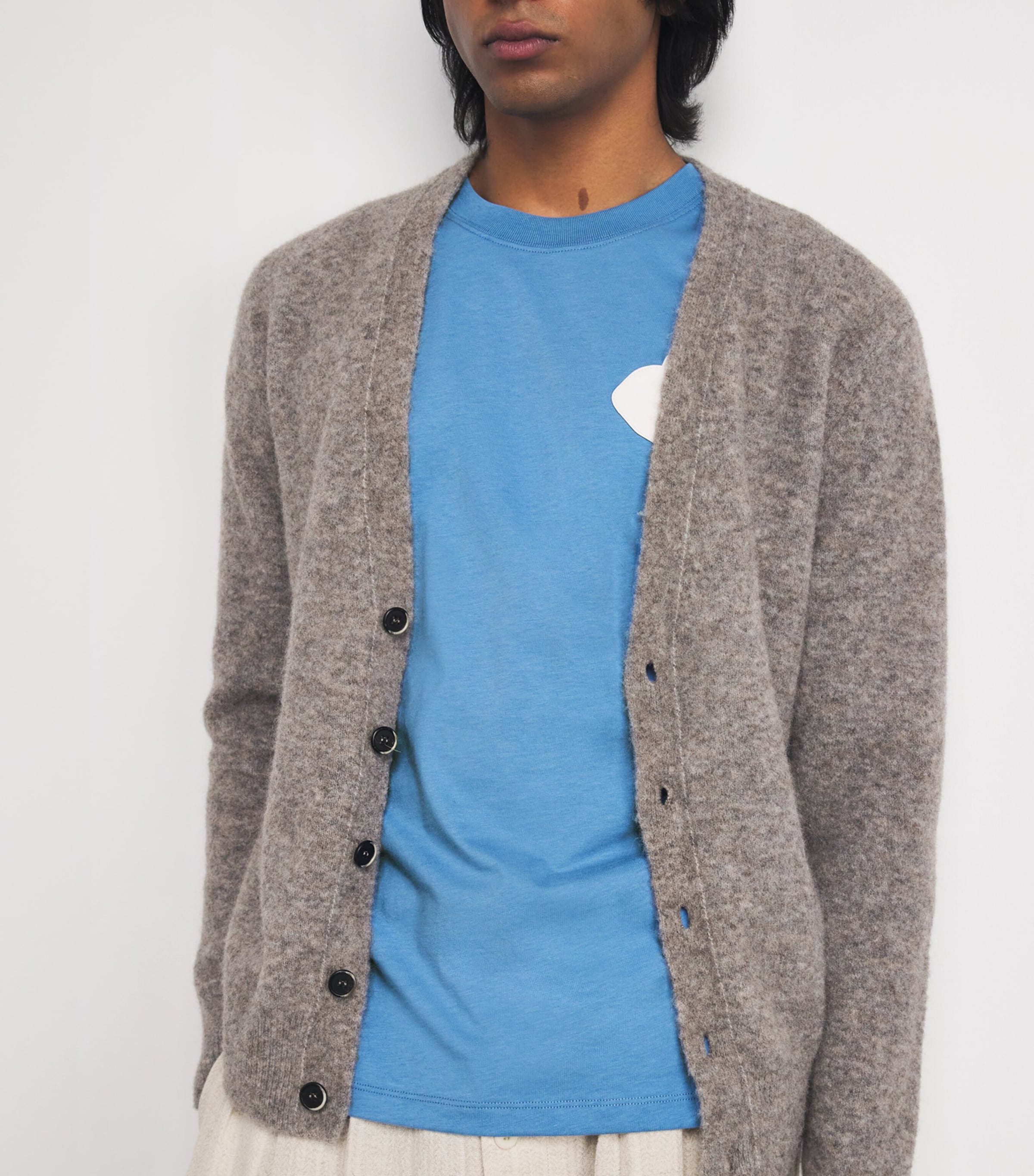 Cotton Flower Patch T-Shirt CHAMBRAY. Image 6