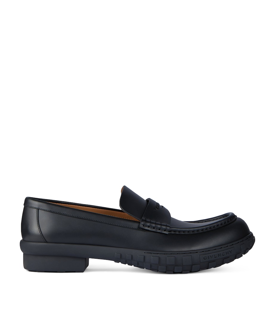 Leather Echo Loafers BLACK Image 1