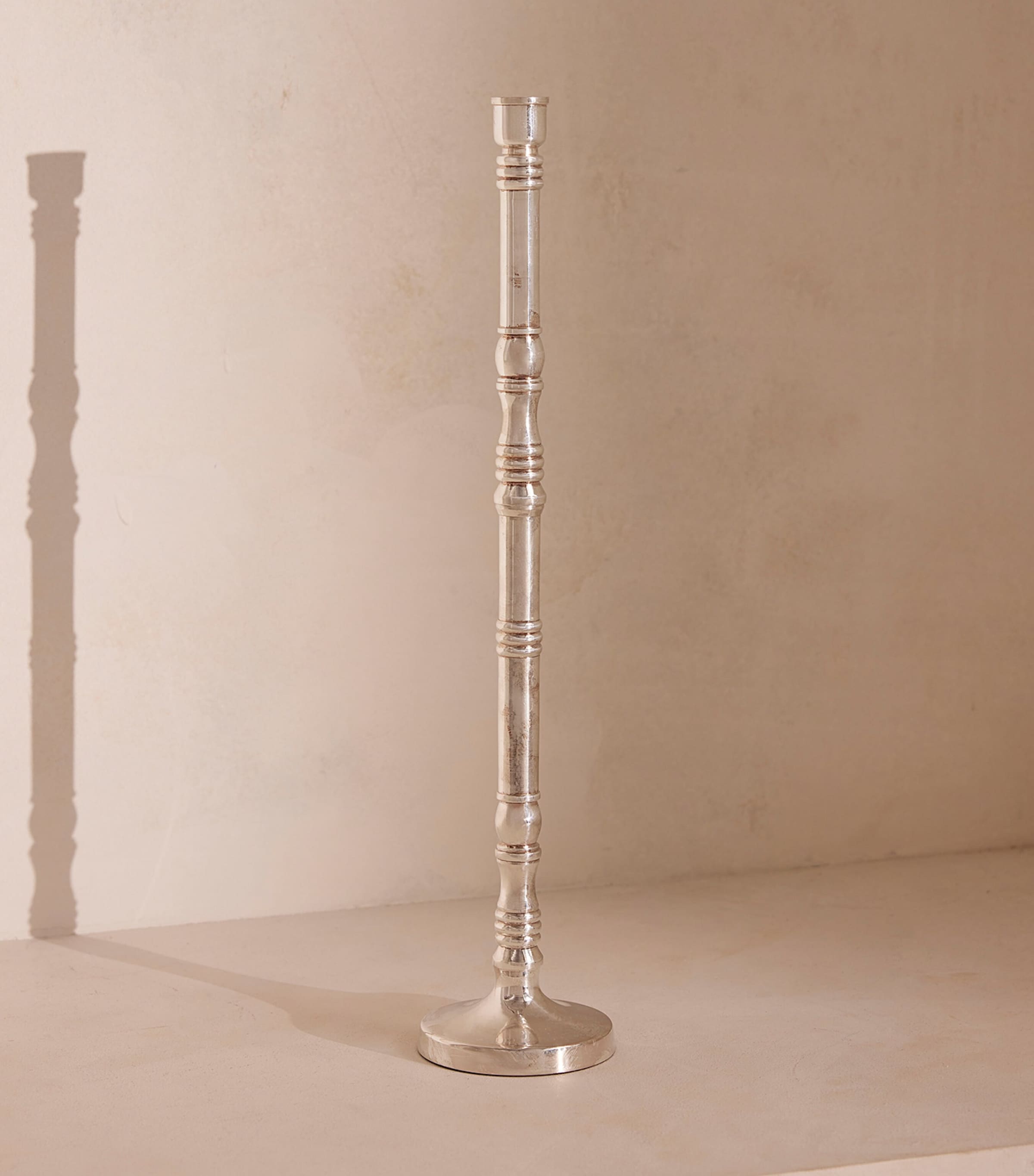 Large Silver-Plated Stiden Candlestick (44cm) NO COLOUR Image 2