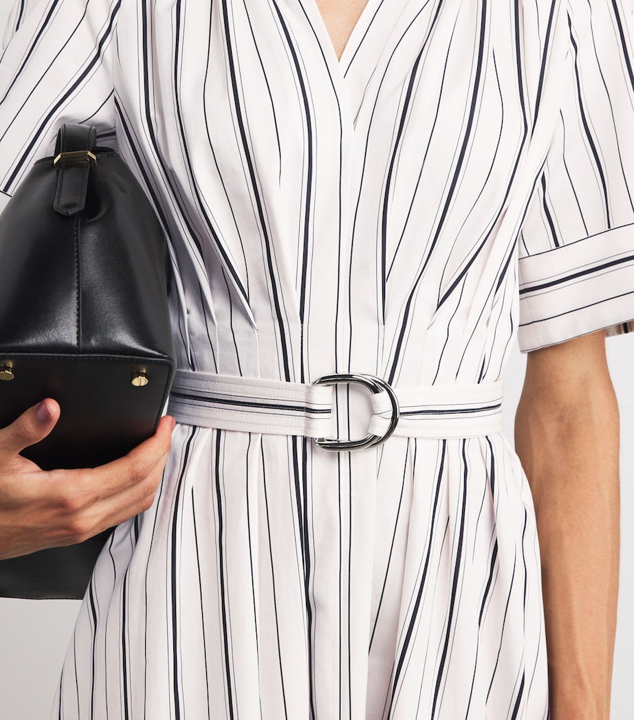 Belted Nansi Midi Dress IVRYB IVORY/BLACK Image 6