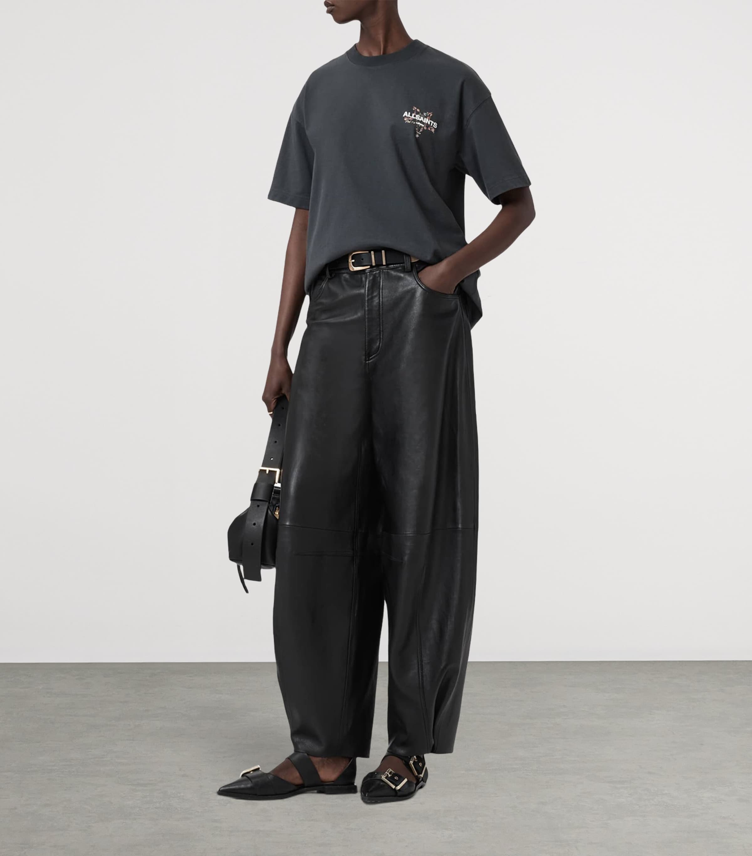 Cotton Pentacle Etta T-Shirt WASHED BLACK Image 6