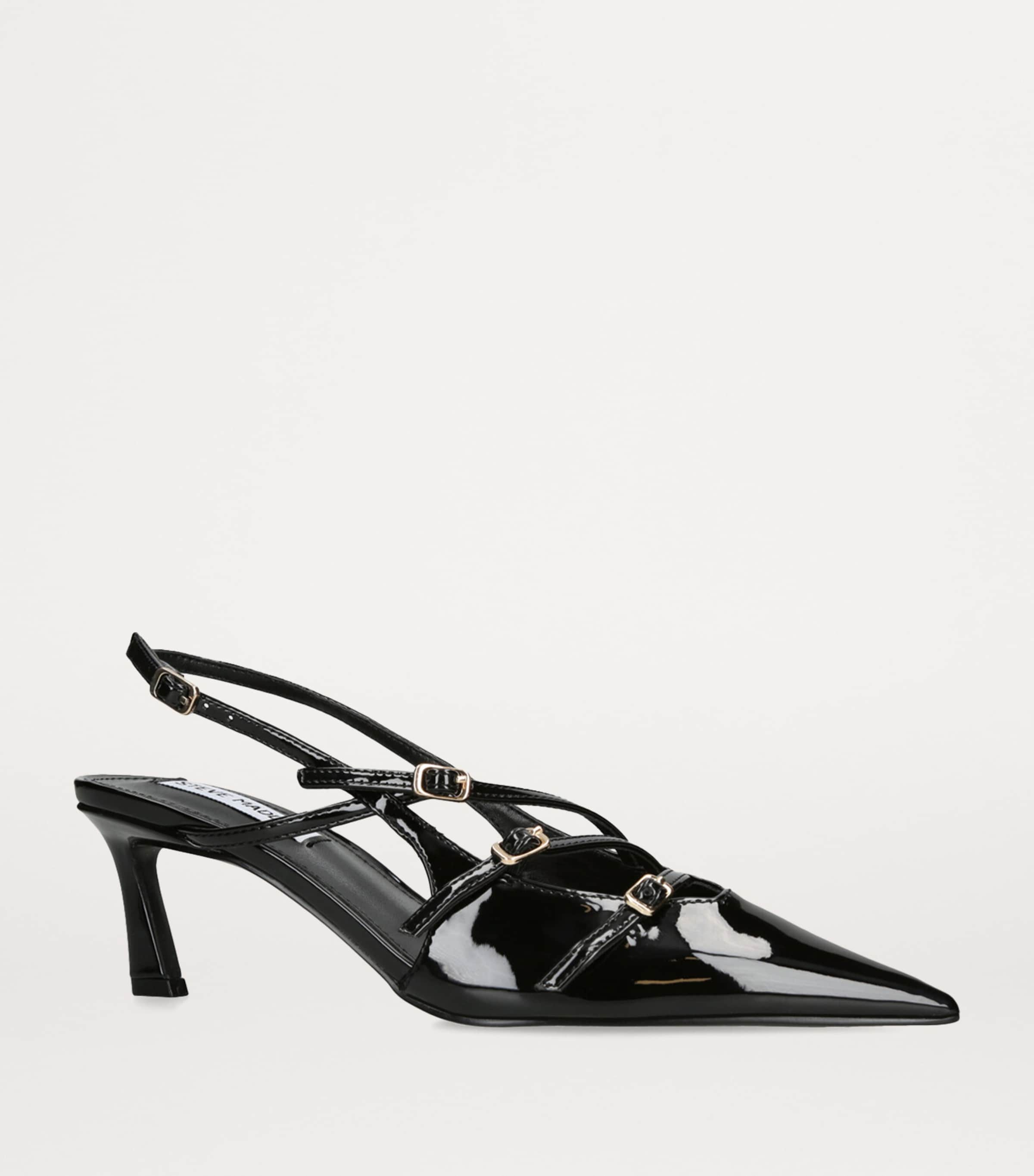 Steve Madden Patent Liana Slingback Pumps 60 Black Image 3