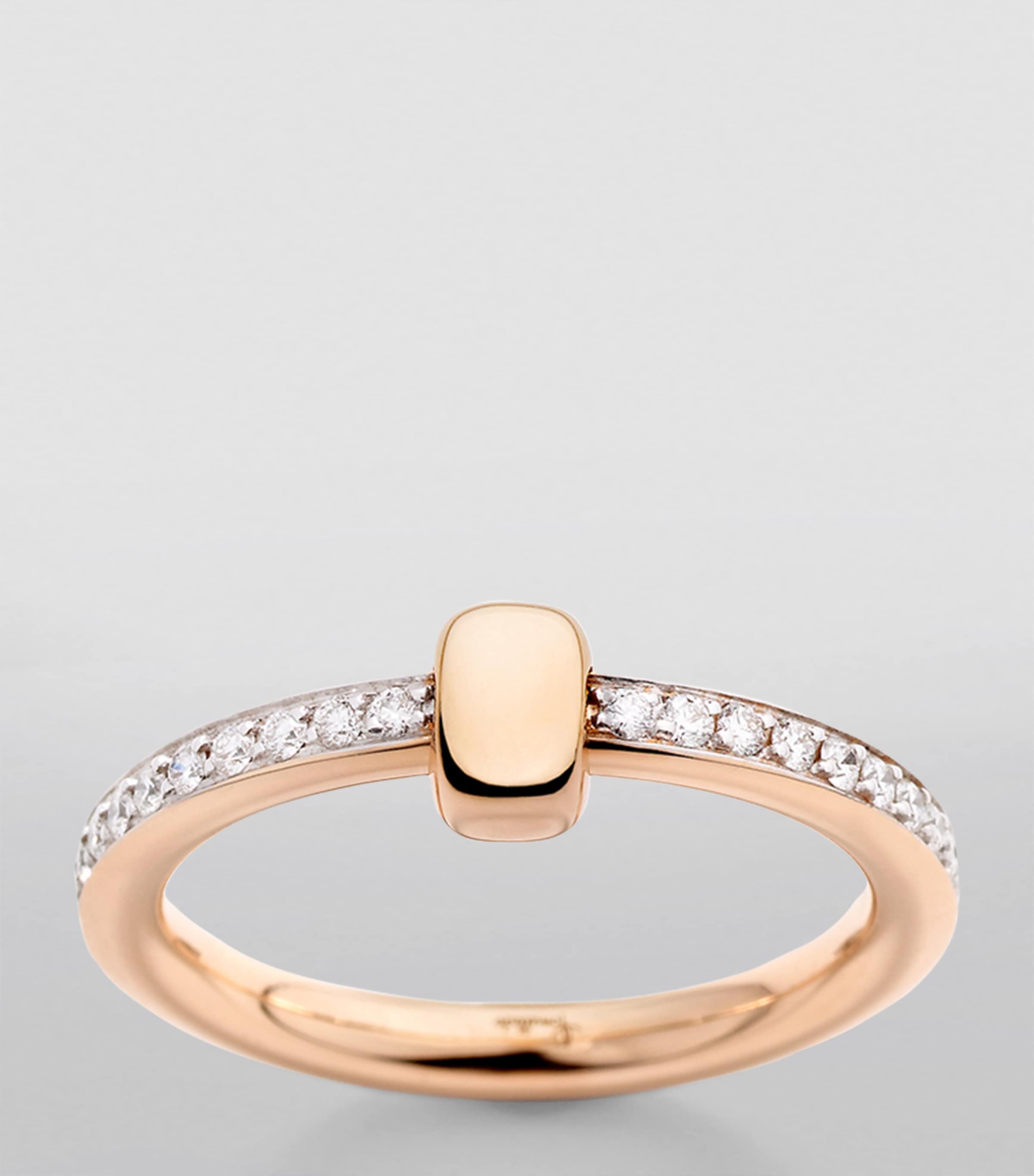 Rose Gold and Diamond Pomellato Together Ring DB000 Image 4