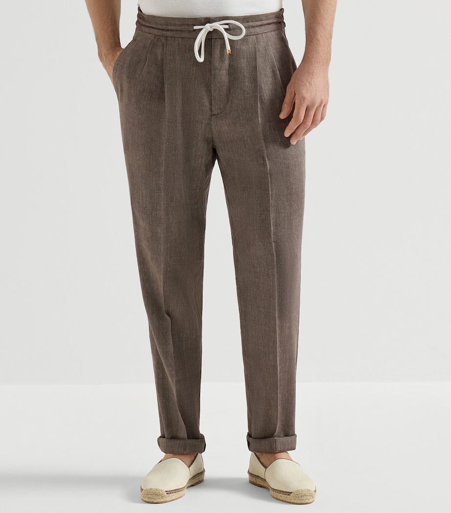 Brunello Cucinelli Mens Drawstring Leisure Trousers Image 2