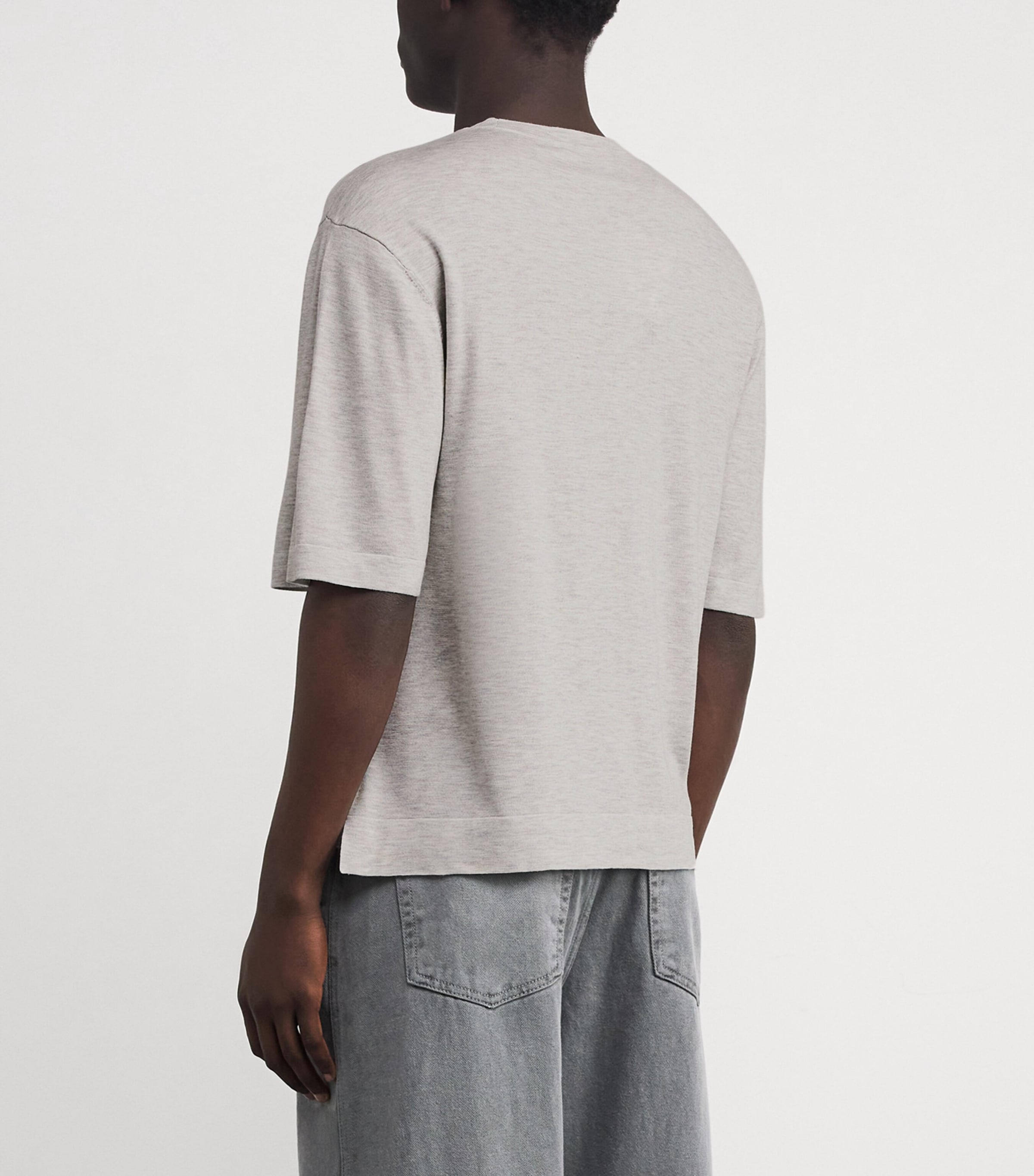 Boris T-Shirt LIGHT HEATHER GREY Image 4